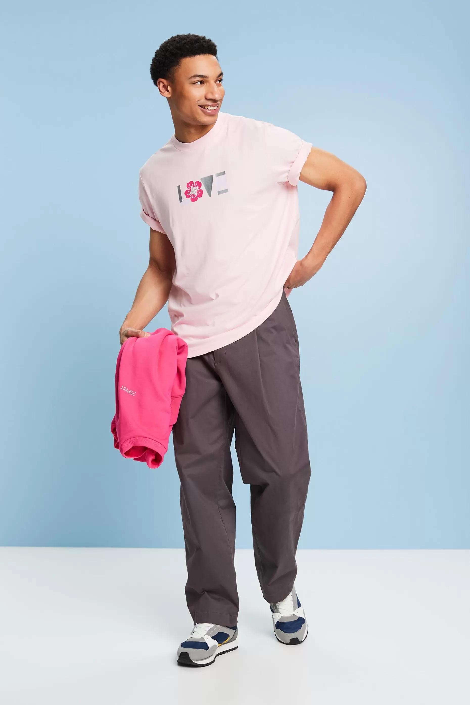ESPRIT Unisex Printed Pima Cotton T-Shirt at our Online Shop *Men T-Shirts + Polos