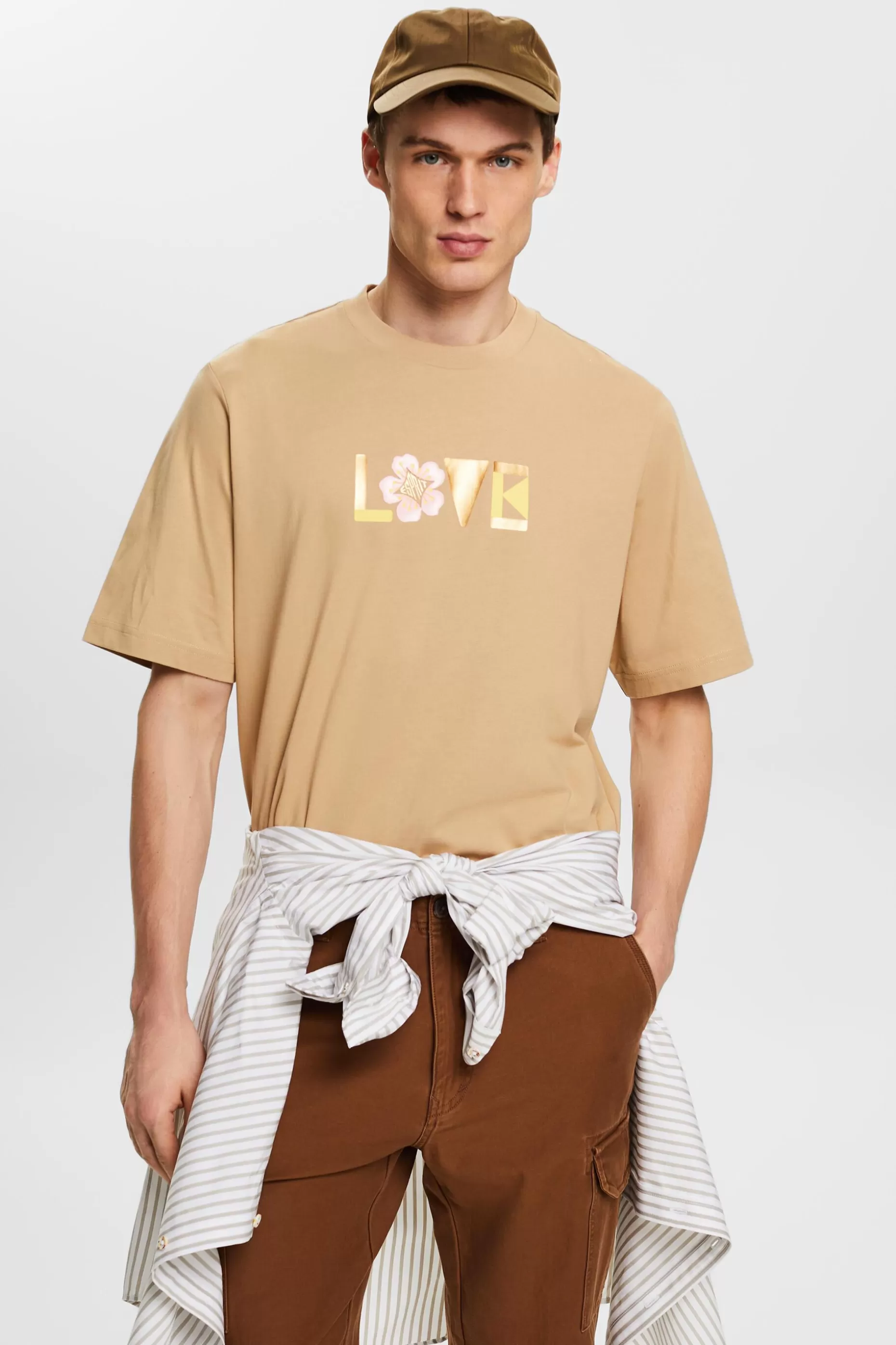 ESPRIT Unisex Printed Pima Cotton T-Shirt at our Online Shop *Men T-Shirts + Polos