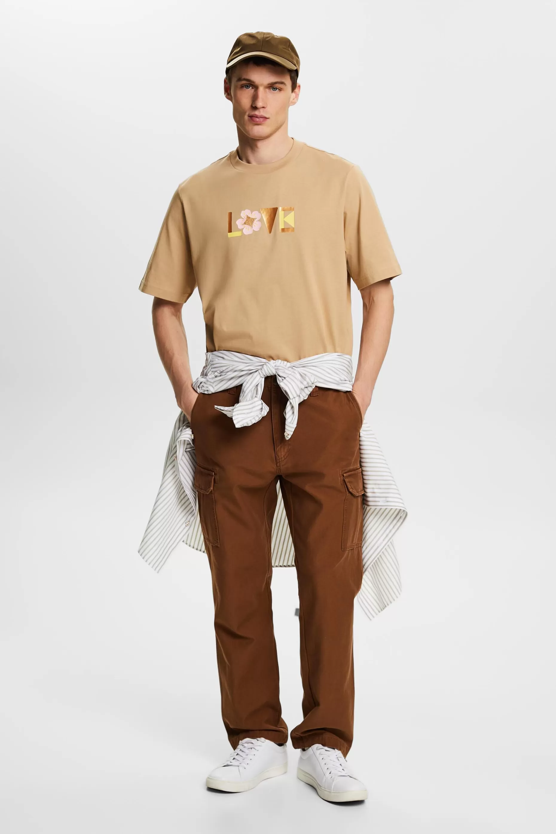 ESPRIT Unisex Printed Pima Cotton T-Shirt at our Online Shop *Men T-Shirts + Polos