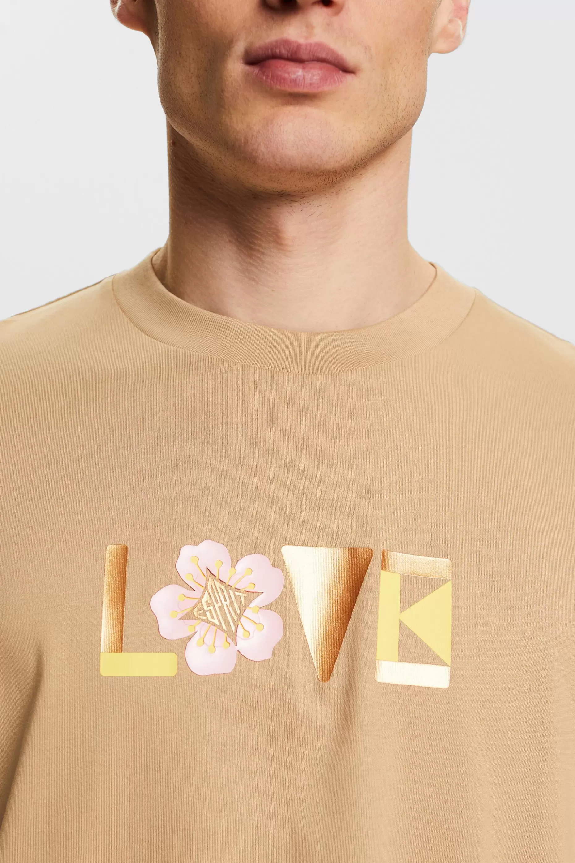 ESPRIT Unisex Printed Pima Cotton T-Shirt at our Online Shop *Men T-Shirts + Polos