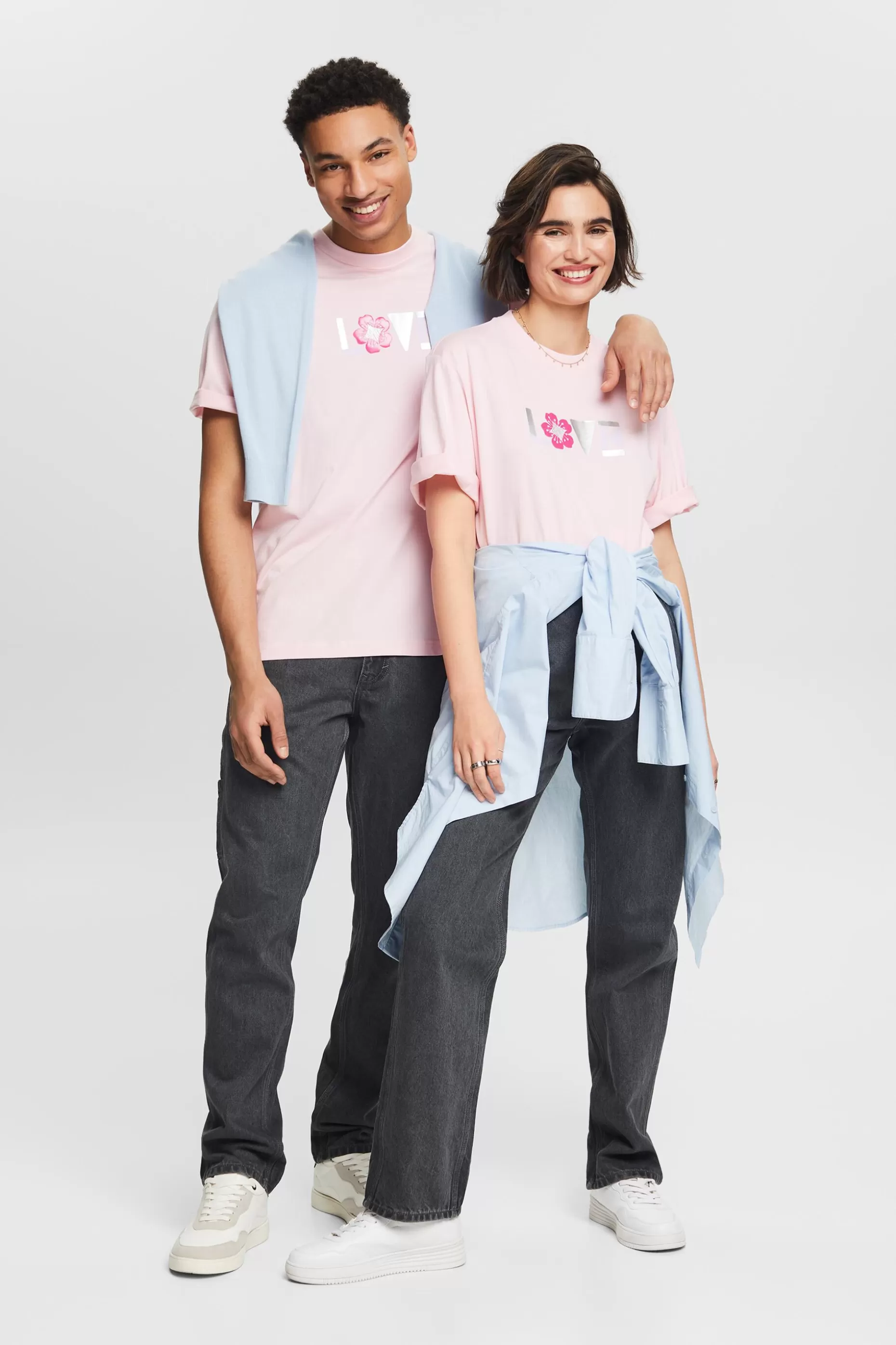 ESPRIT Unisex Printed Pima Cotton T-Shirt at our Online Shop *Women T-Shirts + Tops