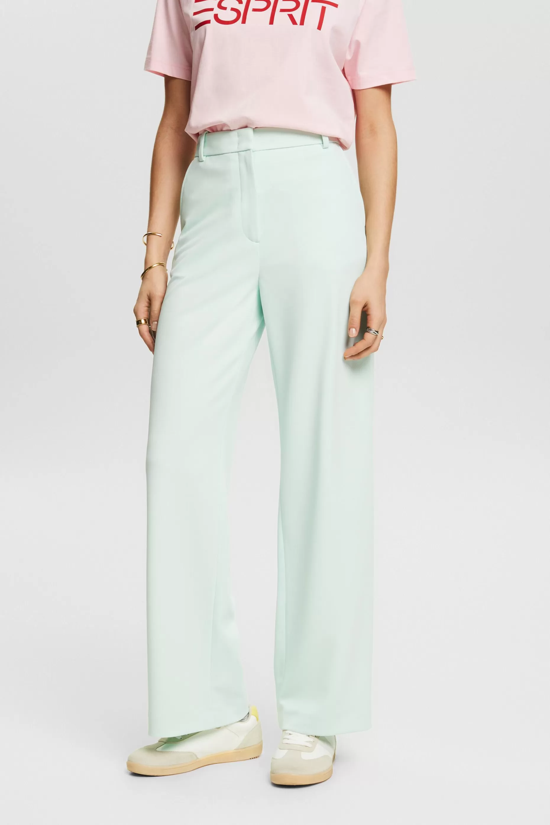 ESPRIT Unisex Wide Ponte Twill Pants at our Online Shop *Women Pants + Joggers