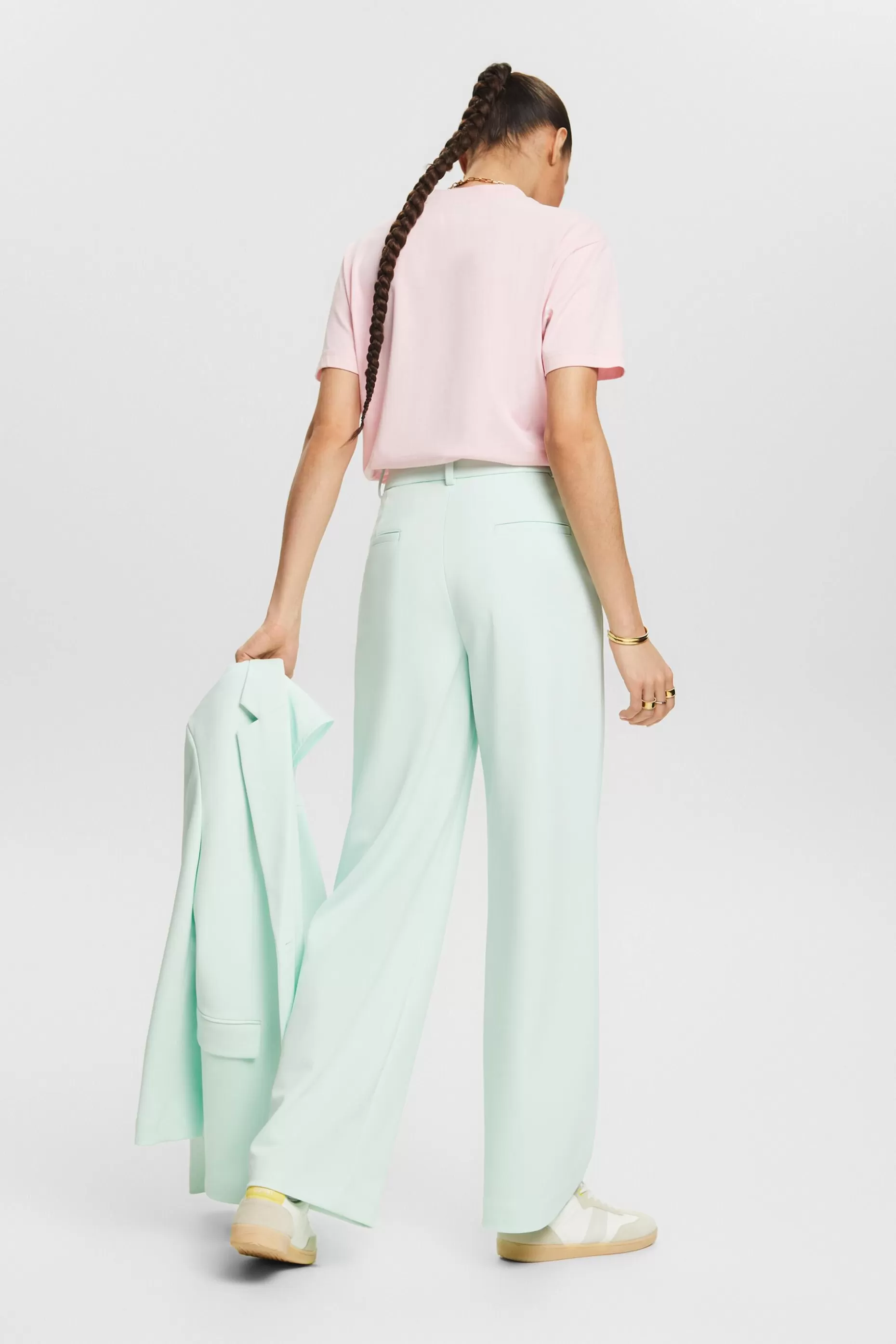 ESPRIT Unisex Wide Ponte Twill Pants at our Online Shop *Women Pants + Joggers