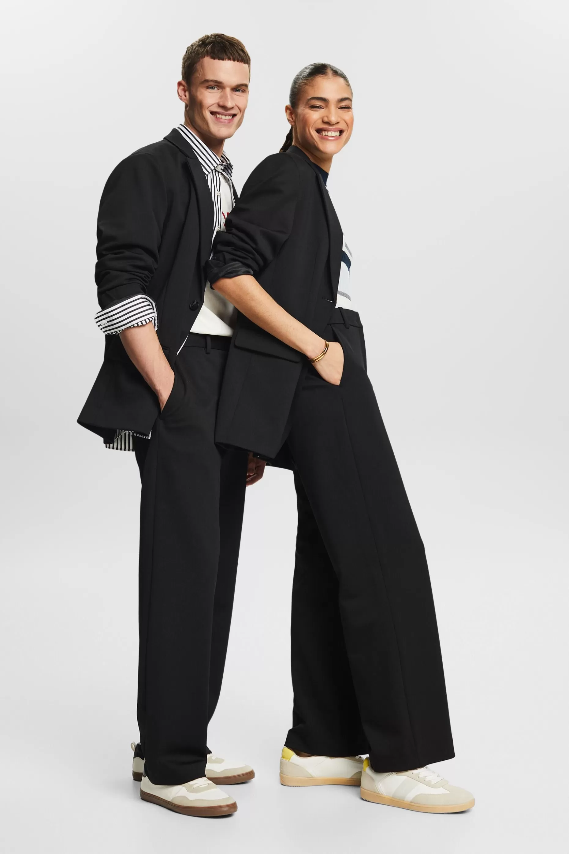ESPRIT Unisex Wide Ponte Twill Pants at our Online Shop *Women Pants + Joggers