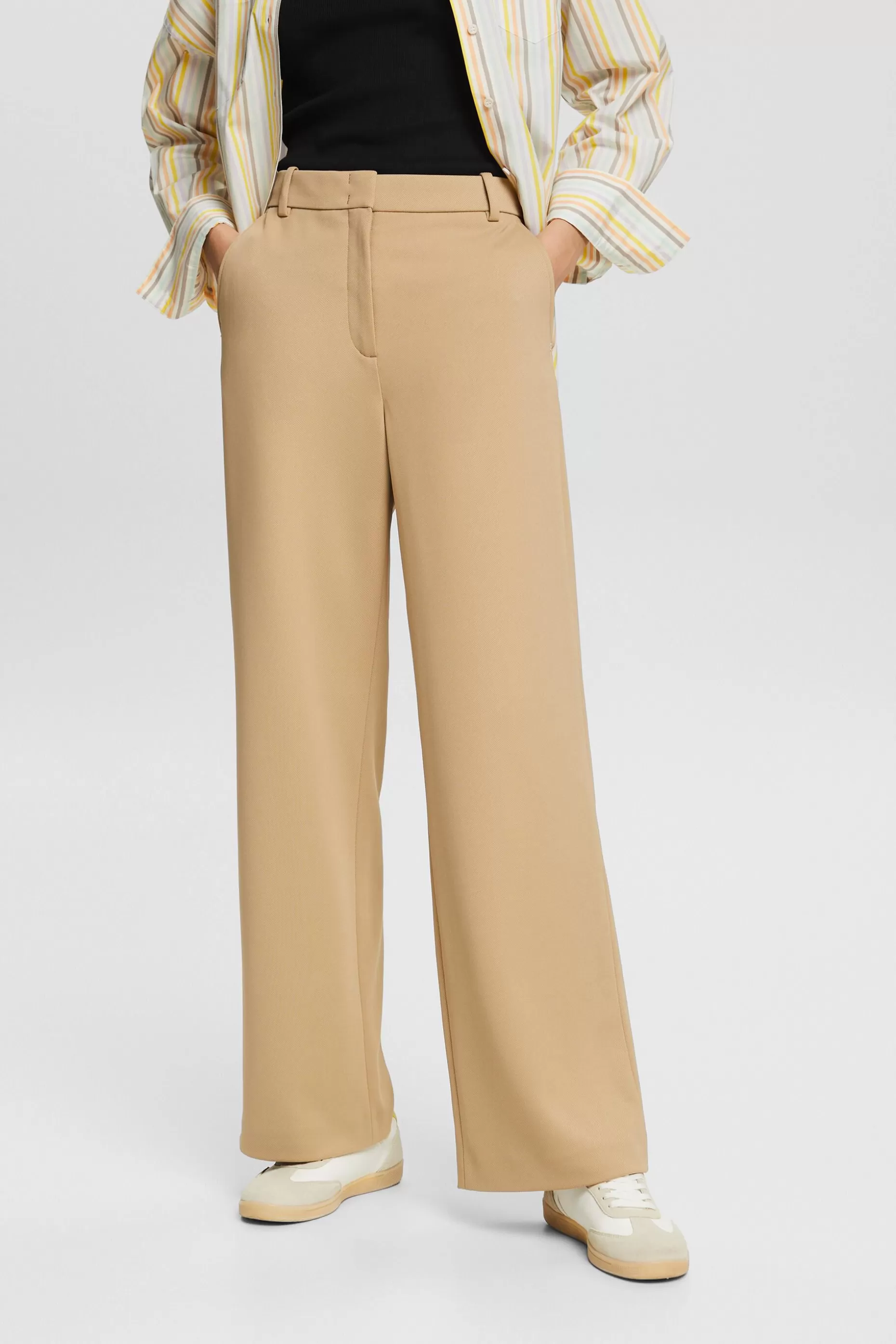 ESPRIT Unisex Wide Ponte Twill Pants at our Online Shop *Women Pants + Joggers