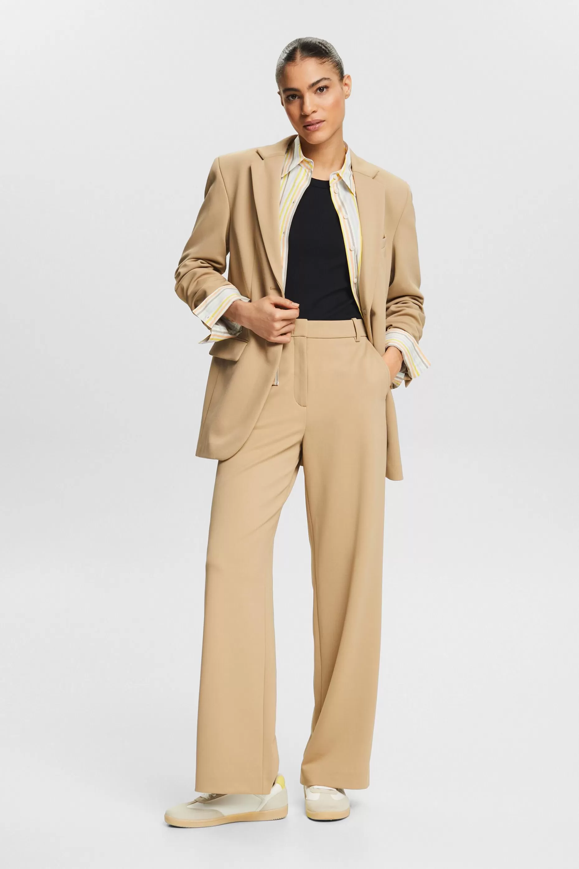 ESPRIT Unisex Wide Ponte Twill Pants at our Online Shop *Women Pants + Joggers