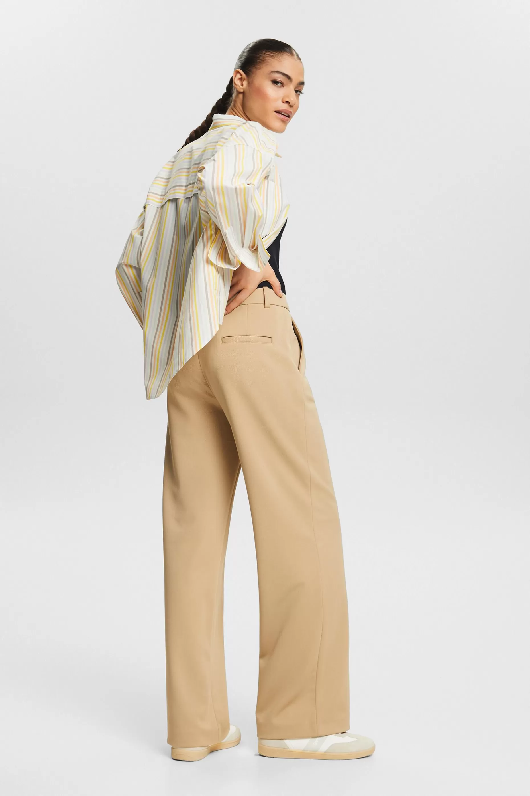 ESPRIT Unisex Wide Ponte Twill Pants at our Online Shop *Women Pants + Joggers