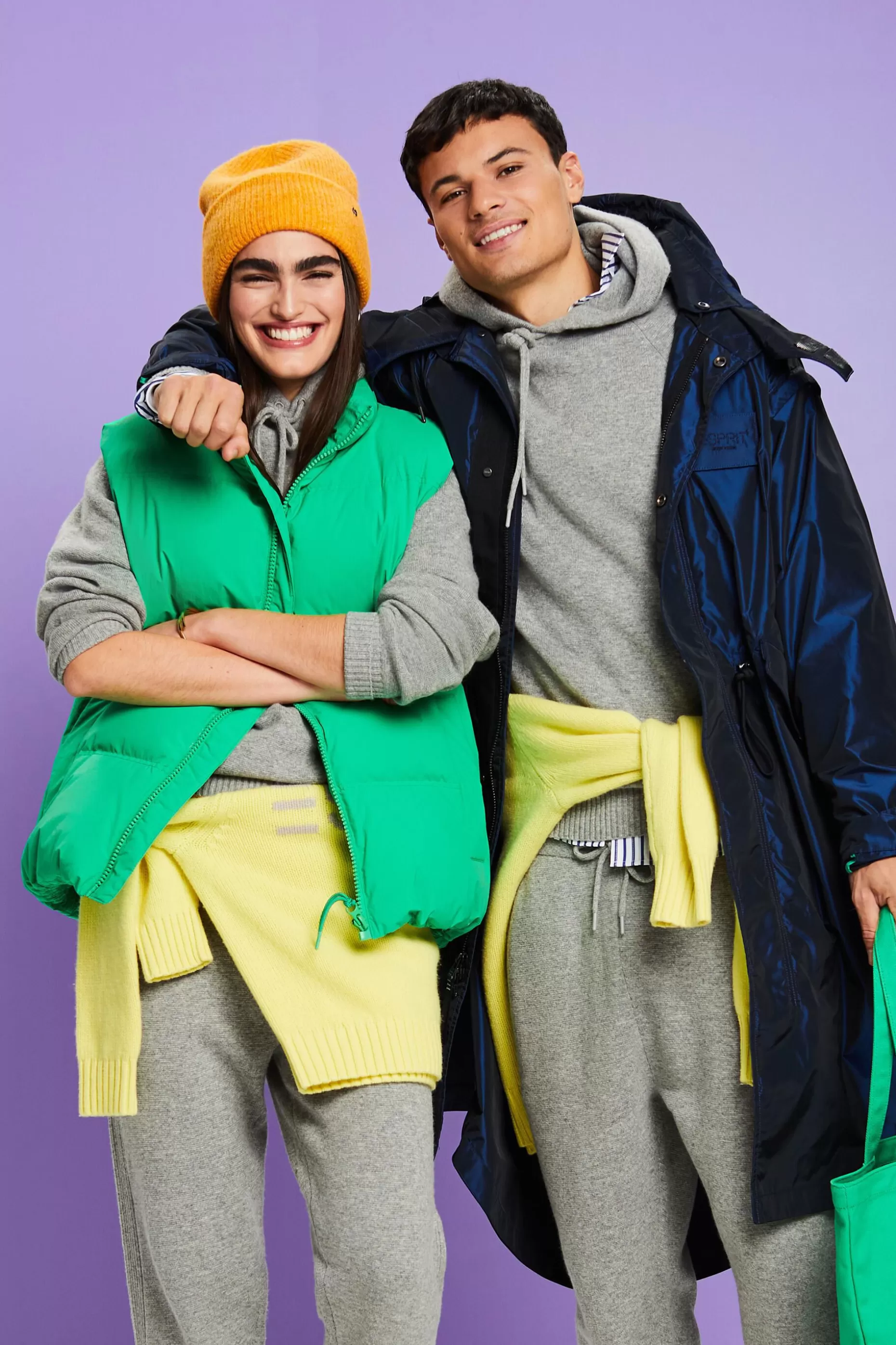 ESPRIT Unisex Wool-Cashmere Hooded Knit Sweater at our Online Shop *Men Sweatshirts + Hoodies