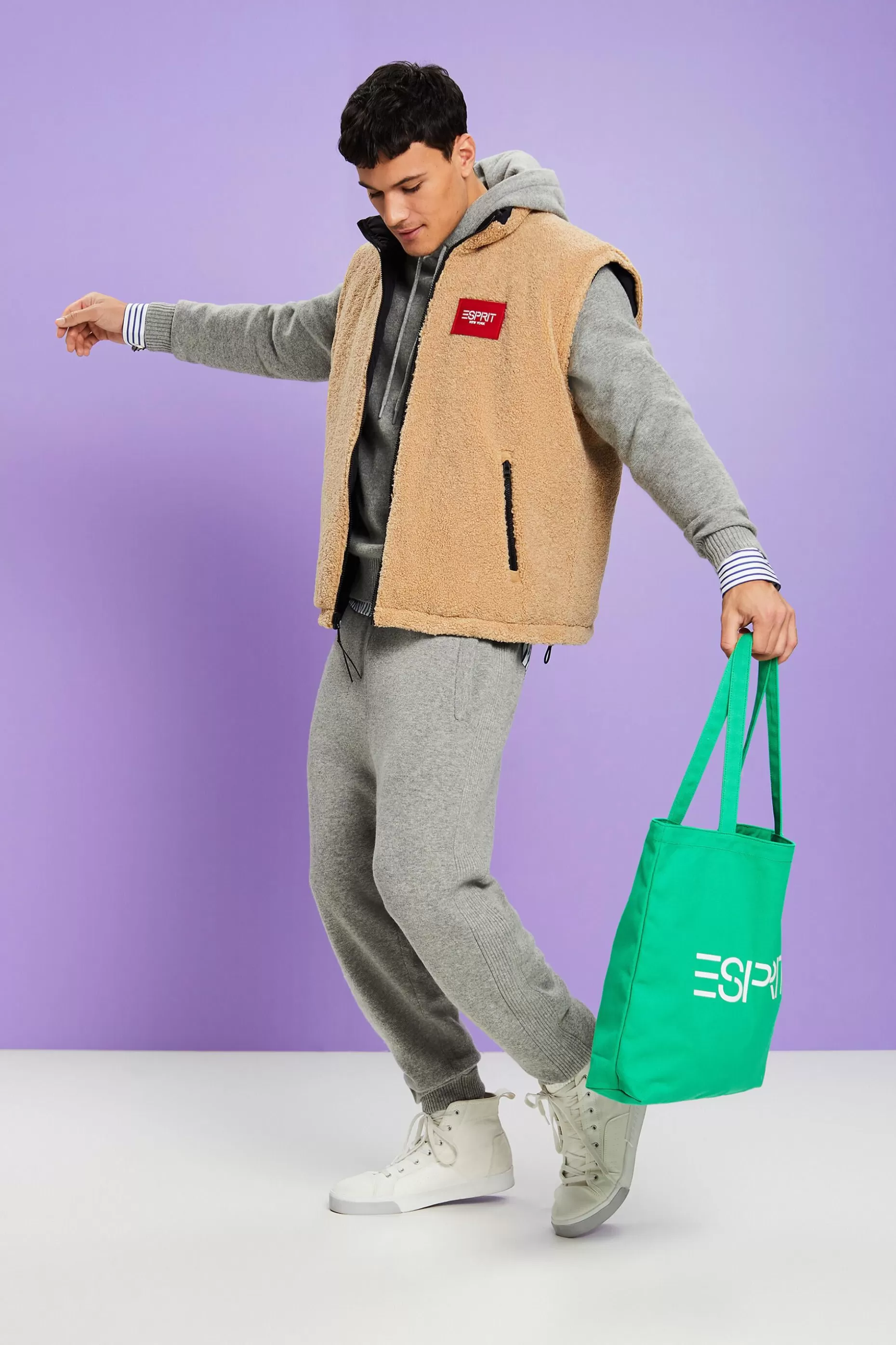 ESPRIT Unisex Wool-Cashmere Hooded Knit Sweater at our Online Shop *Men Sweatshirts + Hoodies