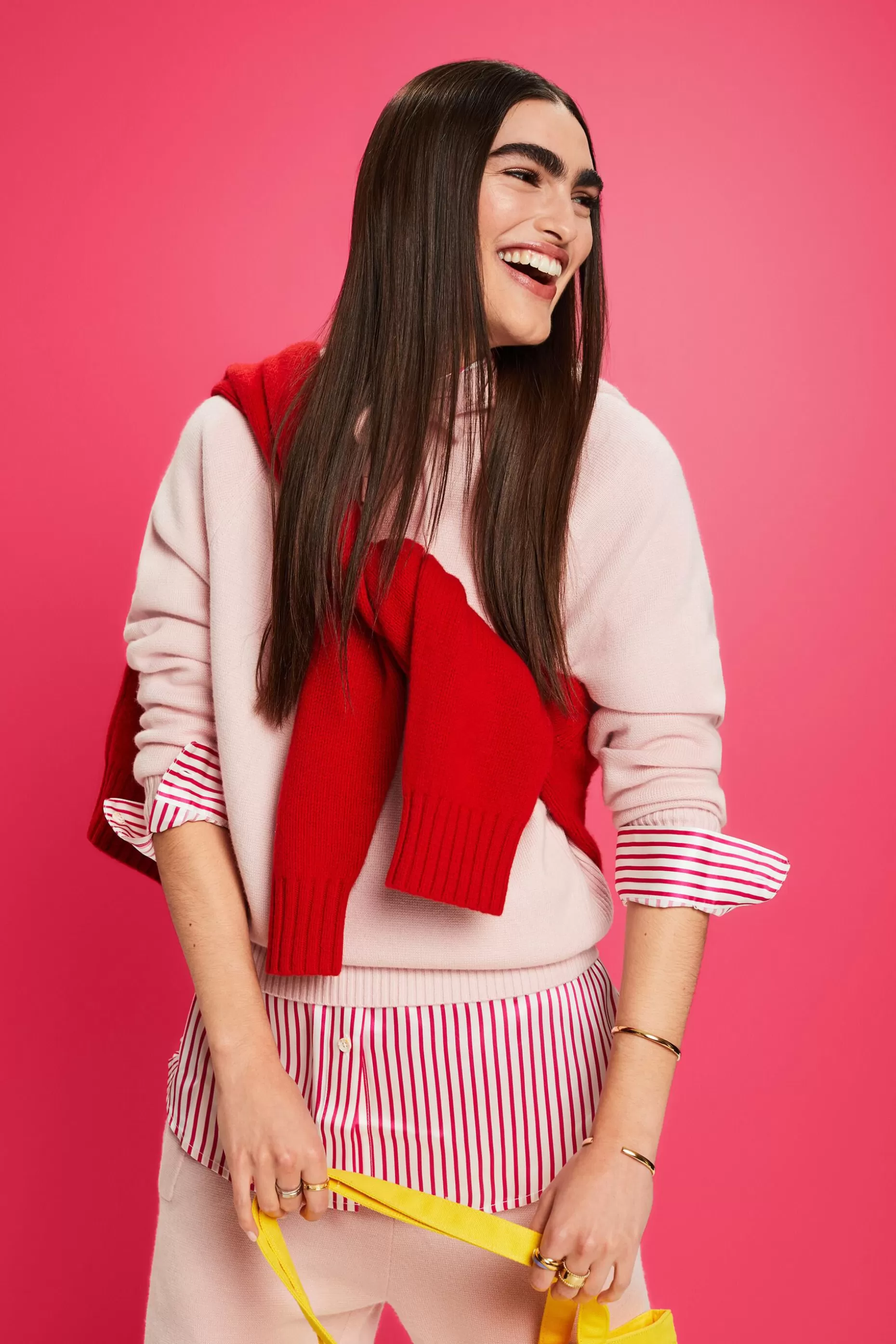 ESPRIT Unisex Wool-Cashmere Hooded Knit Sweater at our Online Shop *Women Mini Me
