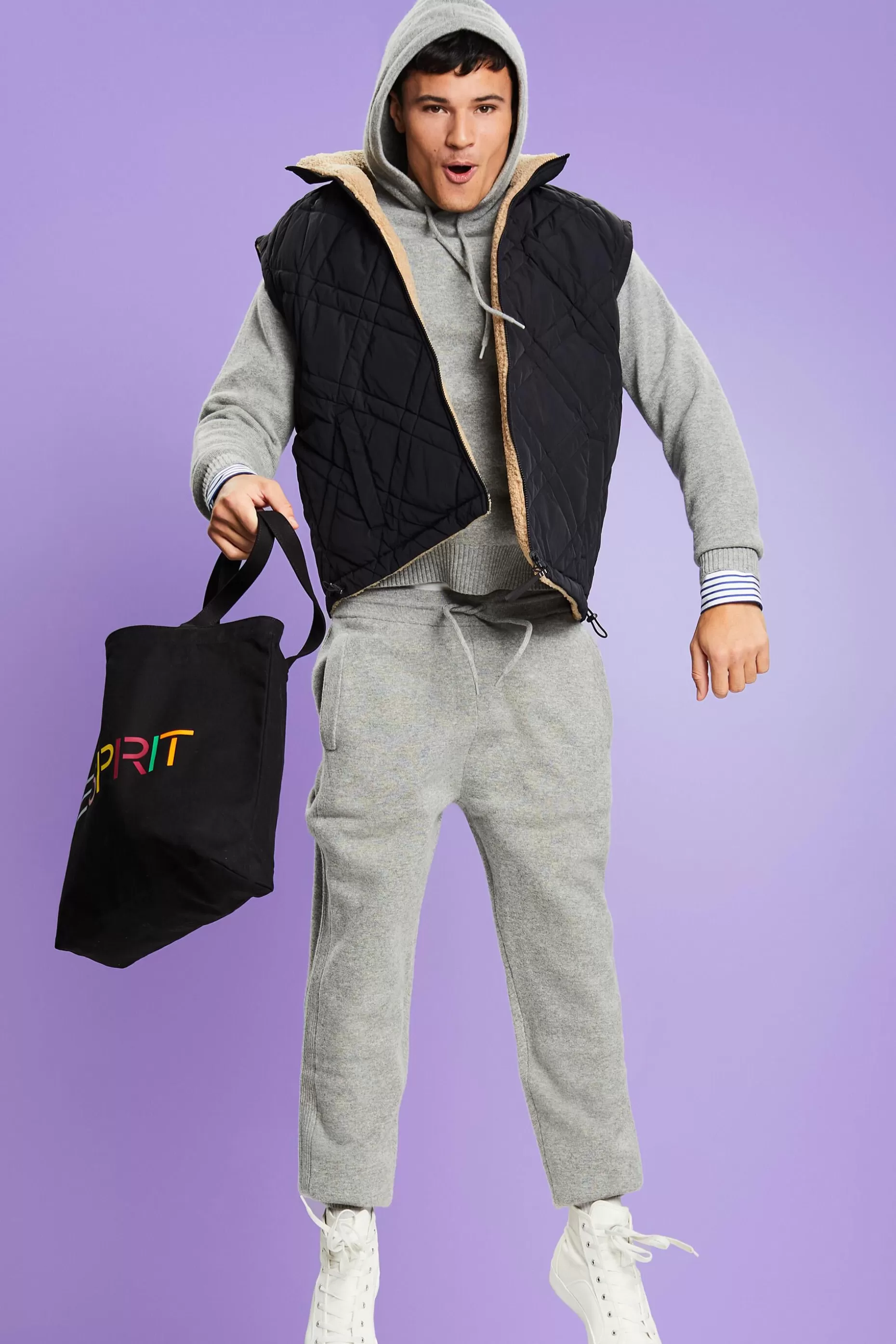 ESPRIT Unisex Wool-Cashmere Knitted Joggers at our Online Shop *Women Mini Me