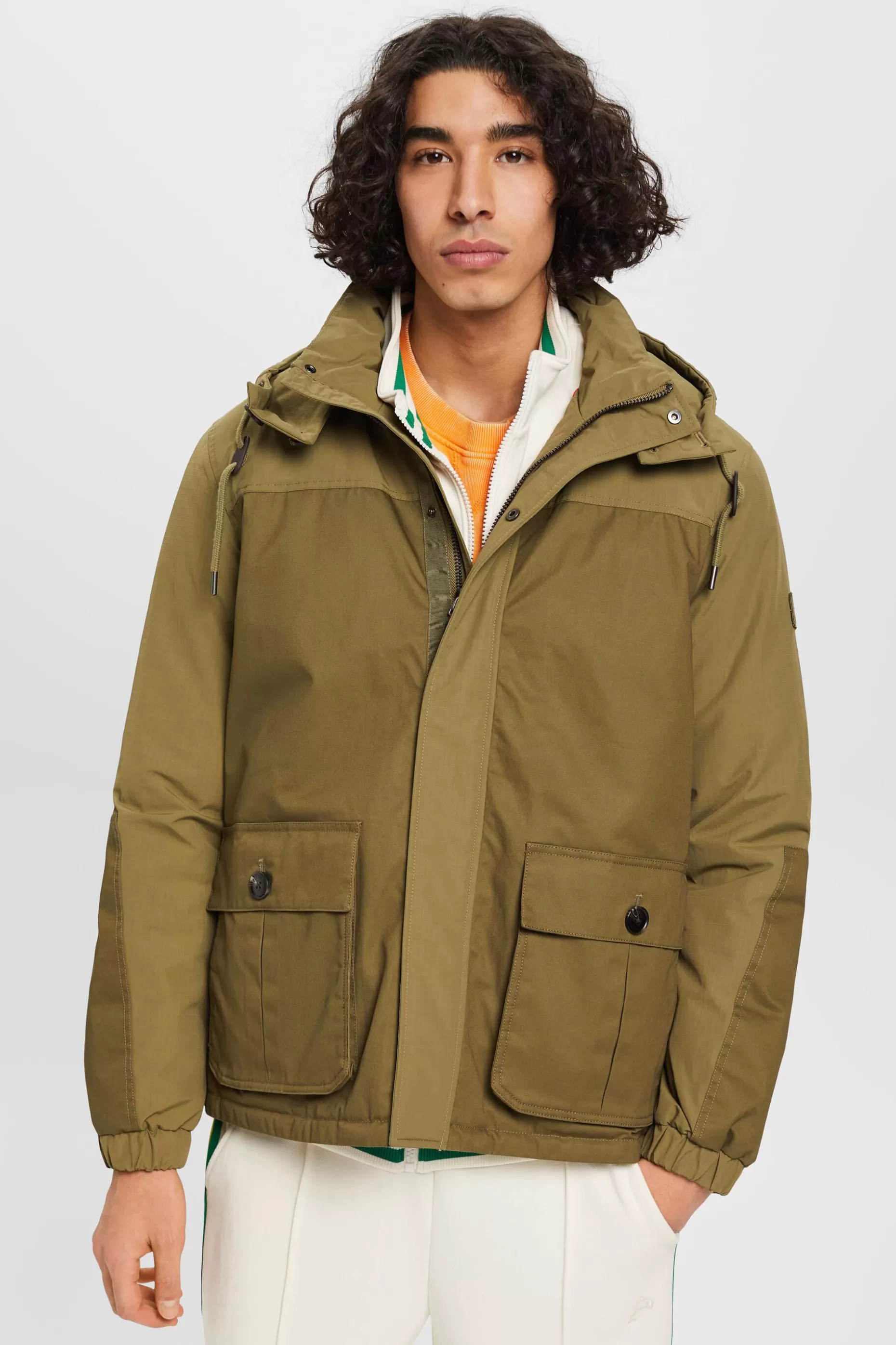 ESPRIT Utility jacket with detachable hood at our Online Shop *Men Jackets + Coats