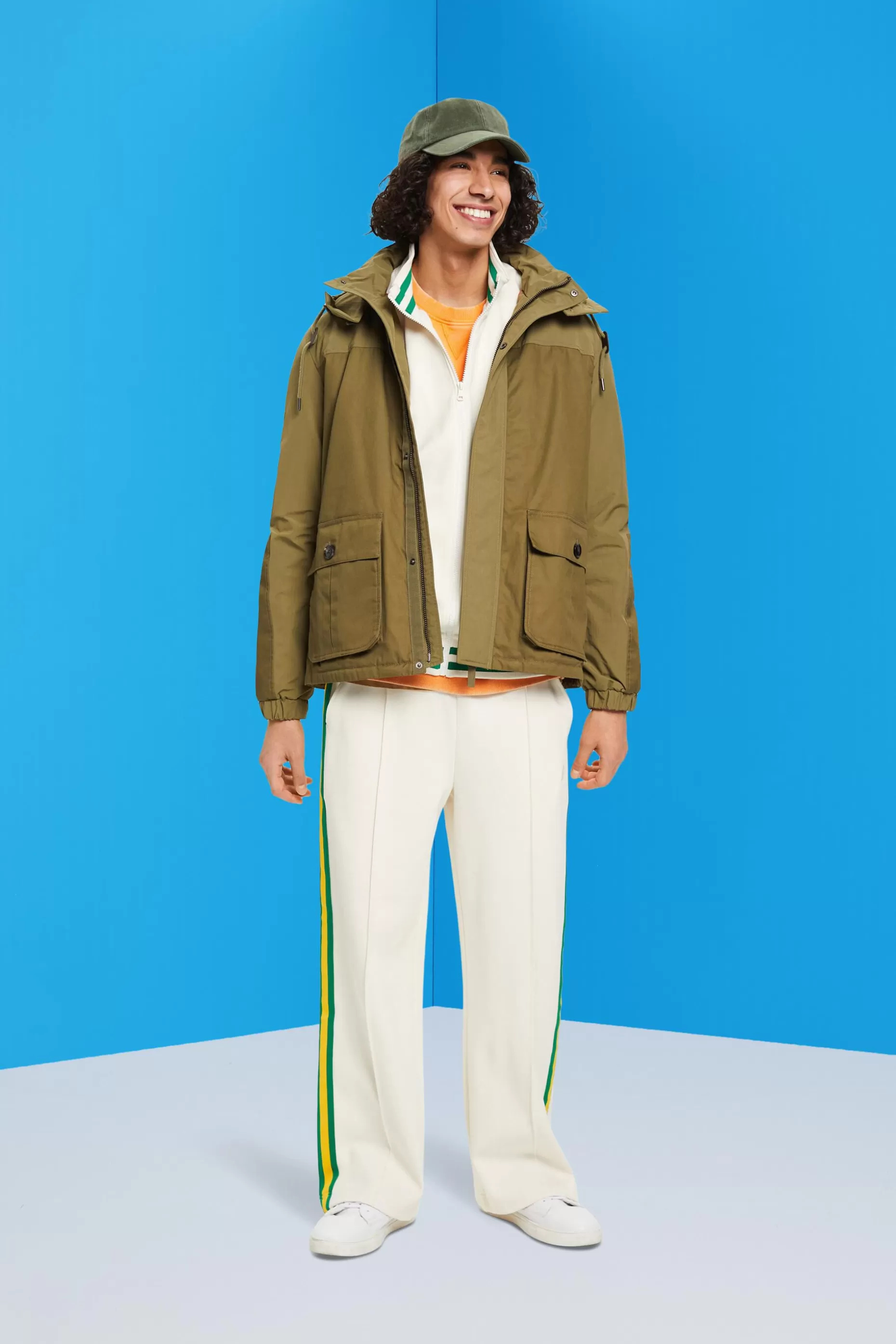 ESPRIT Utility jacket with detachable hood at our Online Shop *Men Jackets + Coats