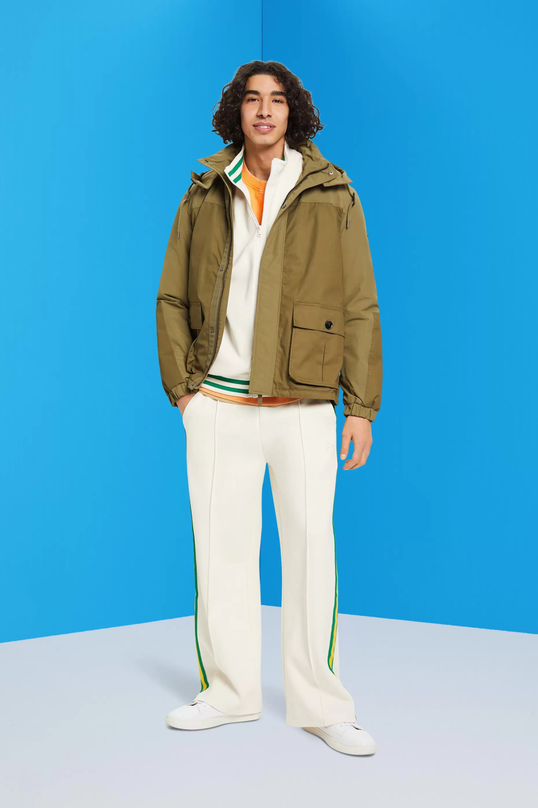 ESPRIT Utility jacket with detachable hood at our Online Shop *Men Jackets + Coats