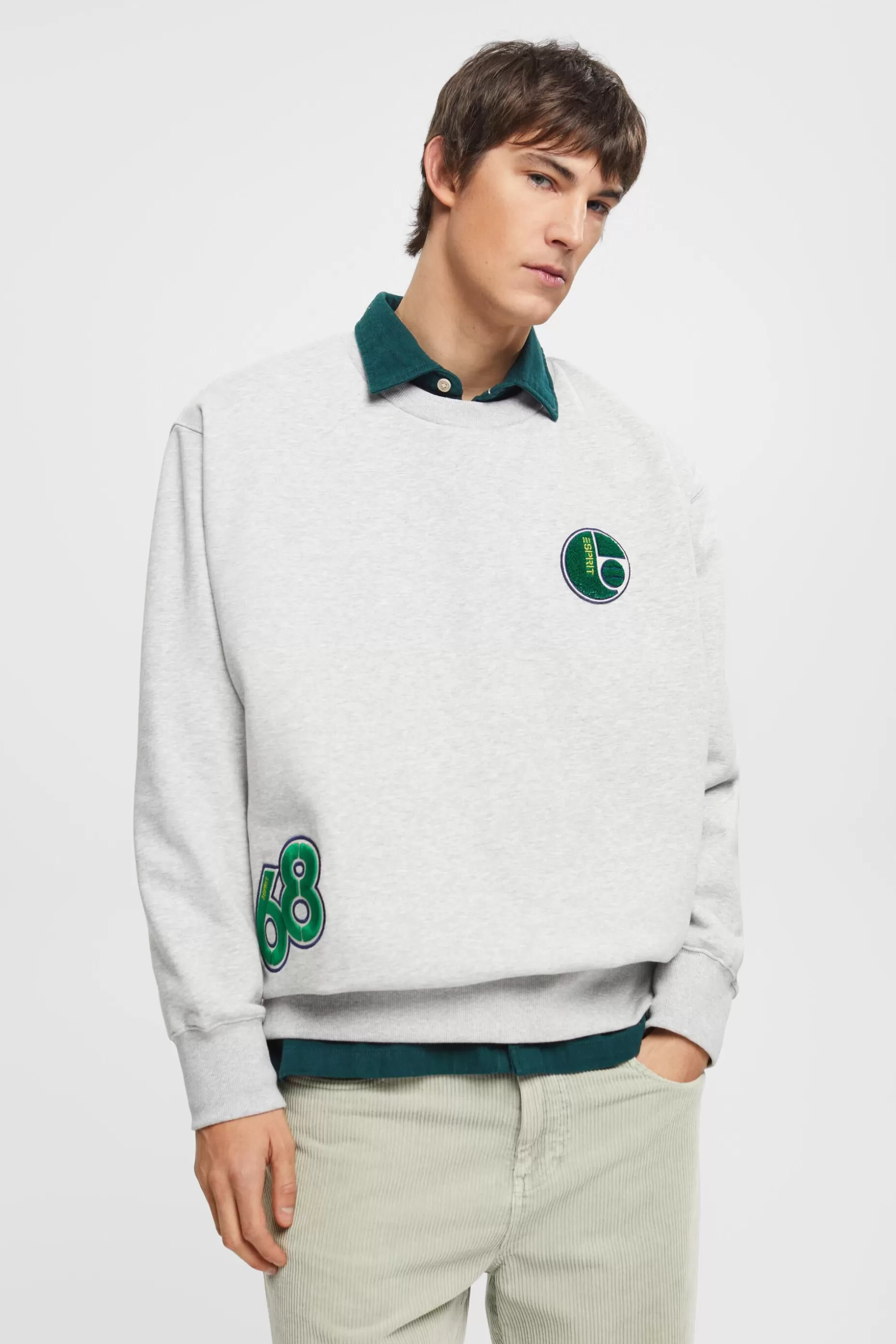 ESPRIT Varsity patch sweatshirt at our Online Shop * Sale Under $50