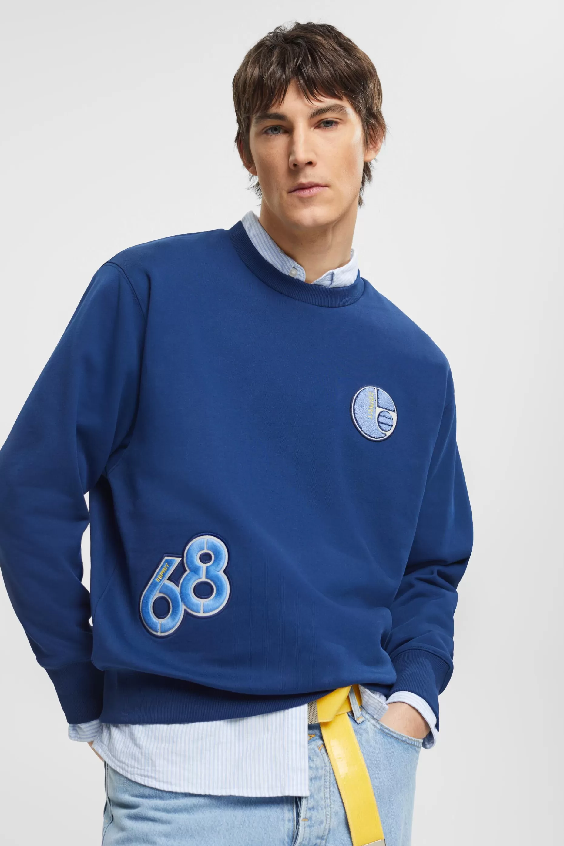 ESPRIT Varsity patch sweatshirt at our Online Shop *Men Sweatshirts + Hoodies
