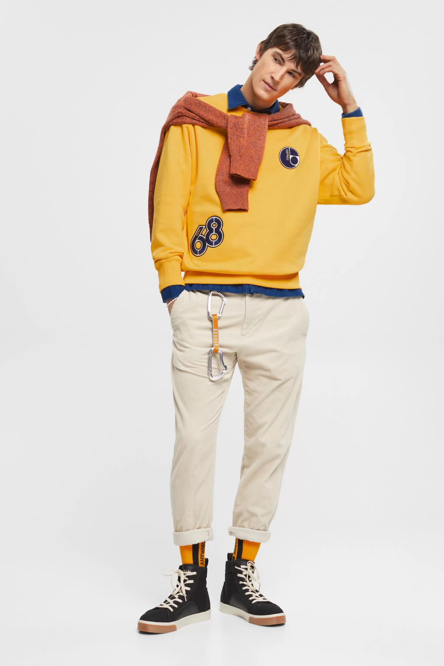 ESPRIT Varsity patch sweatshirt at our Online Shop *Men Sweatshirts + Hoodies
