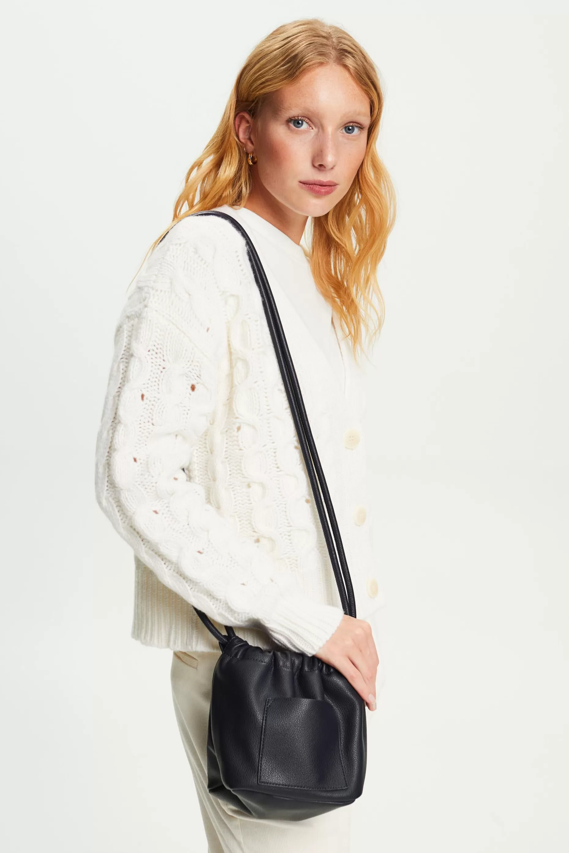 ESPRIT Vegan Leather Crossbody Bucket Bag at our Online Shop * Sale Under $30