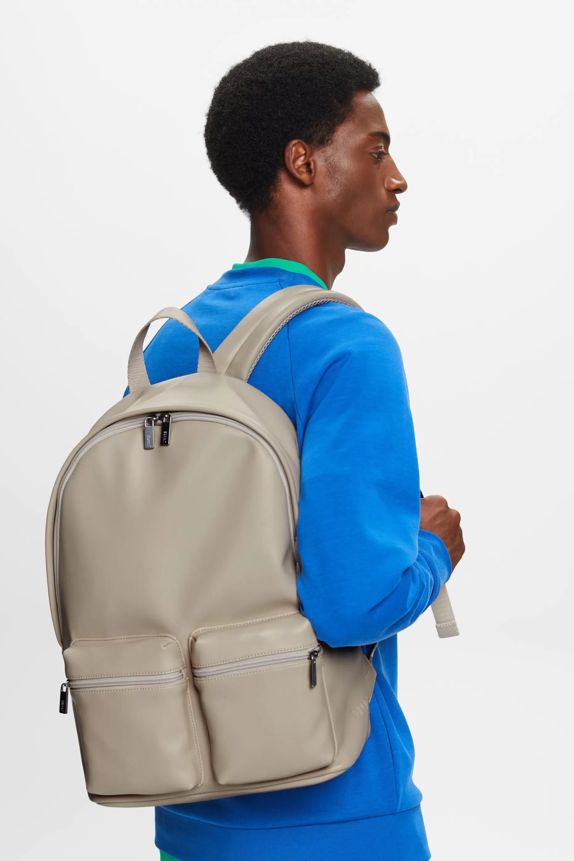 ESPRIT Vegan Leather Zip Pouch Backpack at our Online Shop *Women Bags