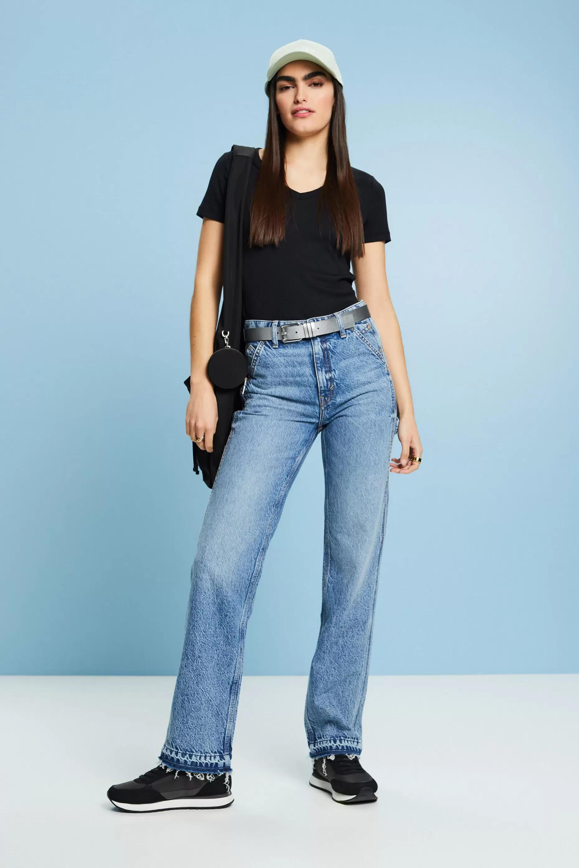 ESPRIT V-Neck Cotton T-Shirt at our Online Shop *Women T-Shirts + Tops