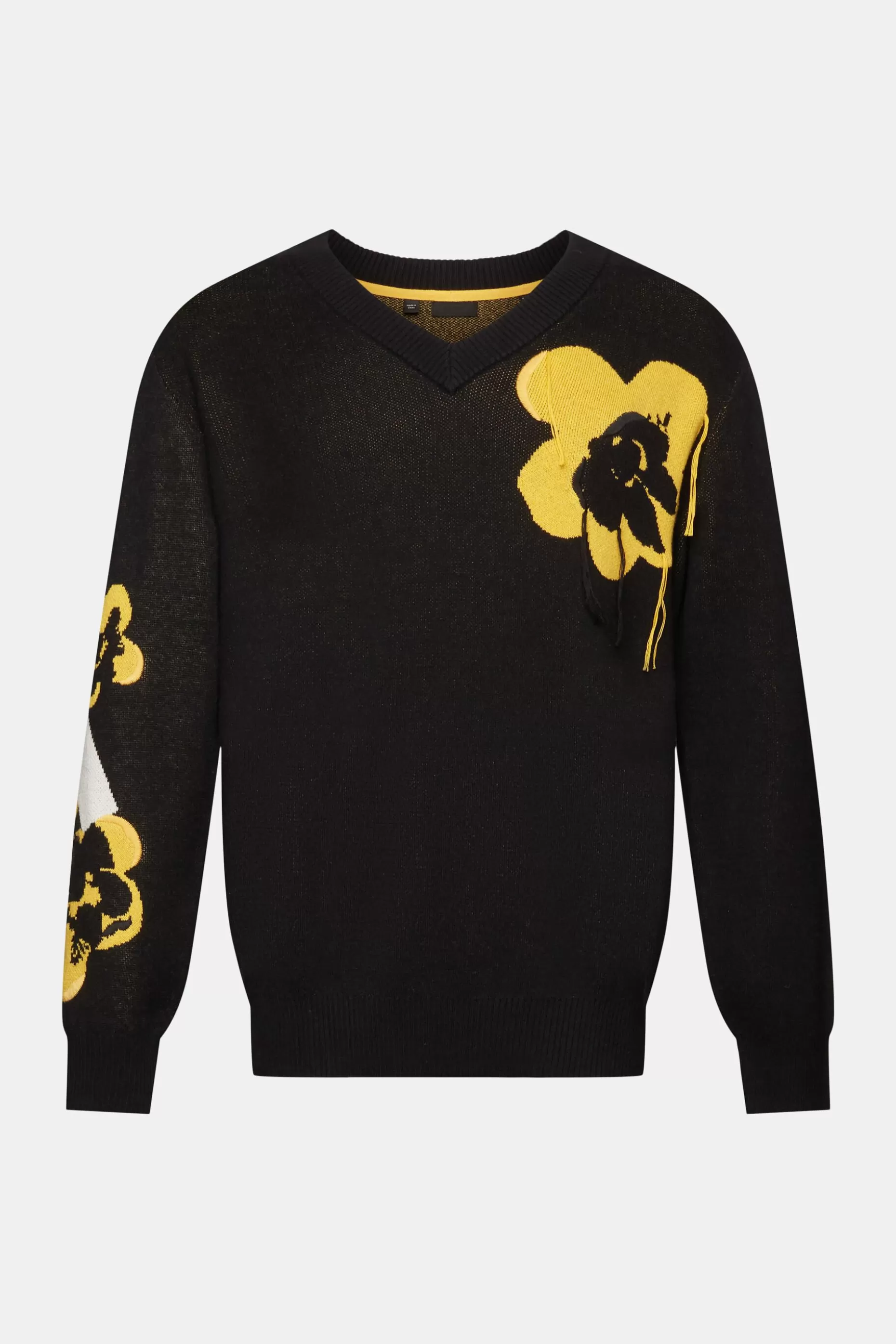 ESPRIT V-neck jumper with floral jacquard pattern at our Online Shop * Sale Under $75