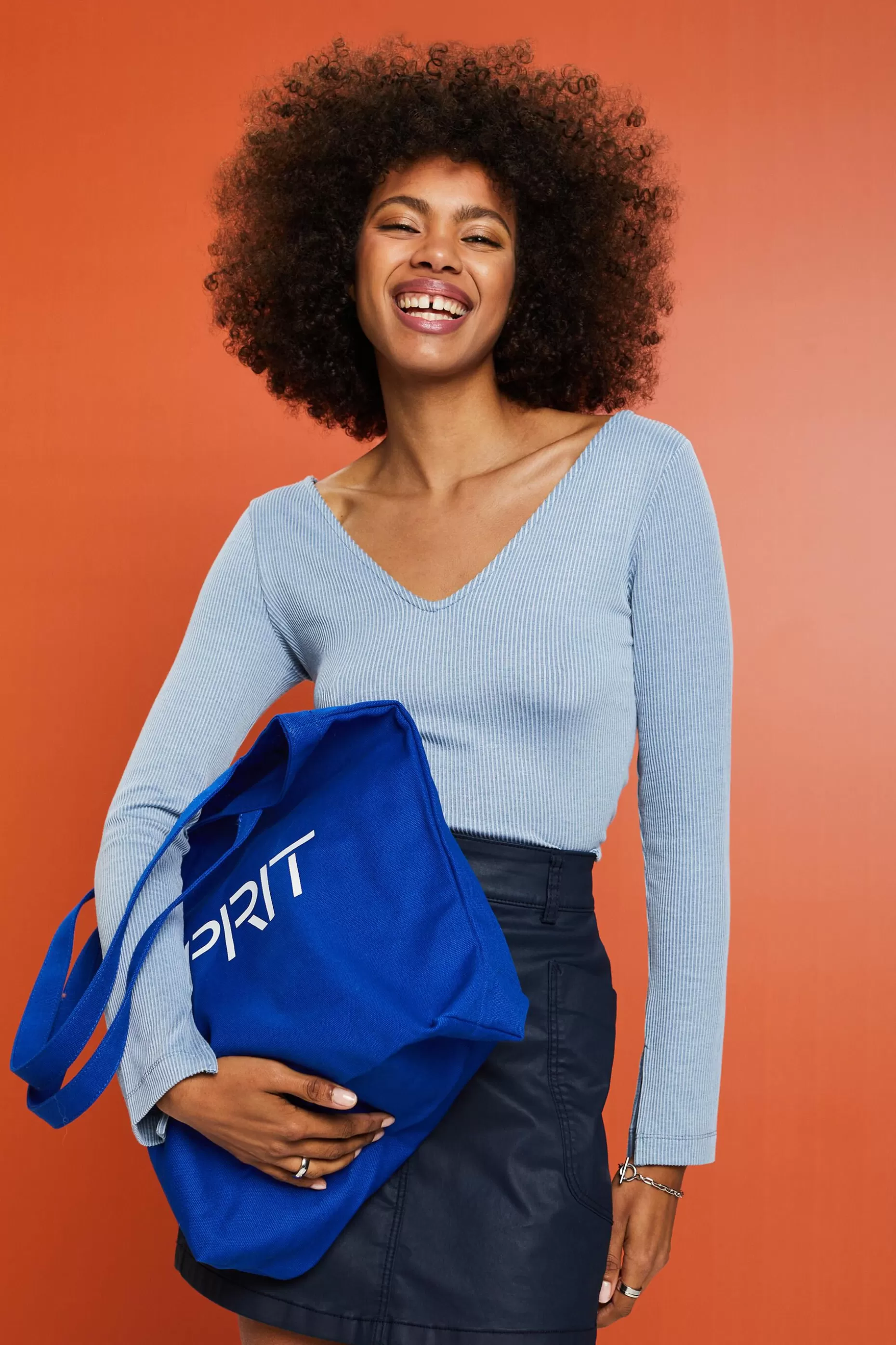ESPRIT V-Neck Long Sleeve T-Shirt at our Online Shop *Women T-Shirts + Tops