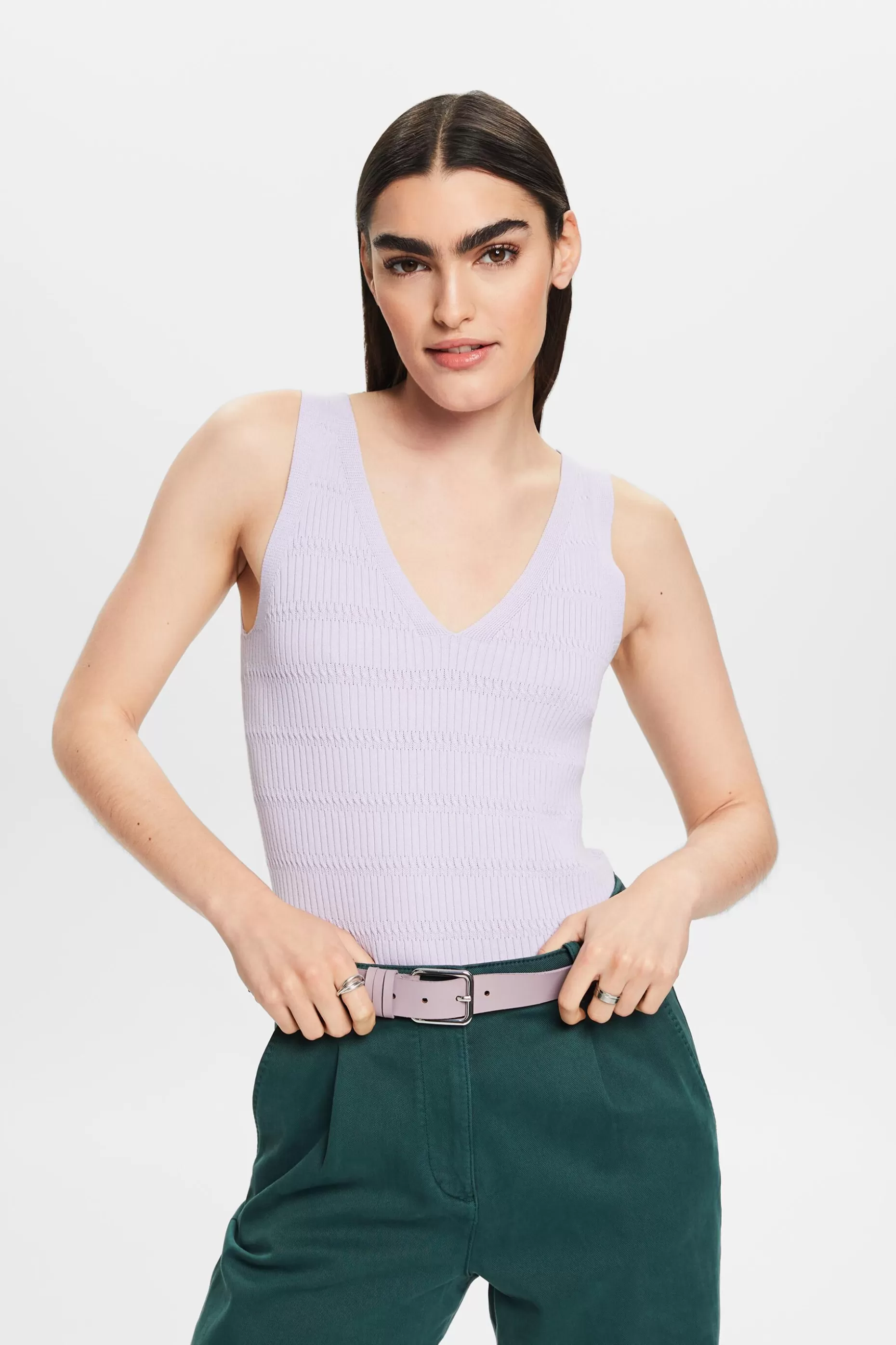 ESPRIT V-Neck Sweater Tank at our Online Shop *Women The Pastel Edit