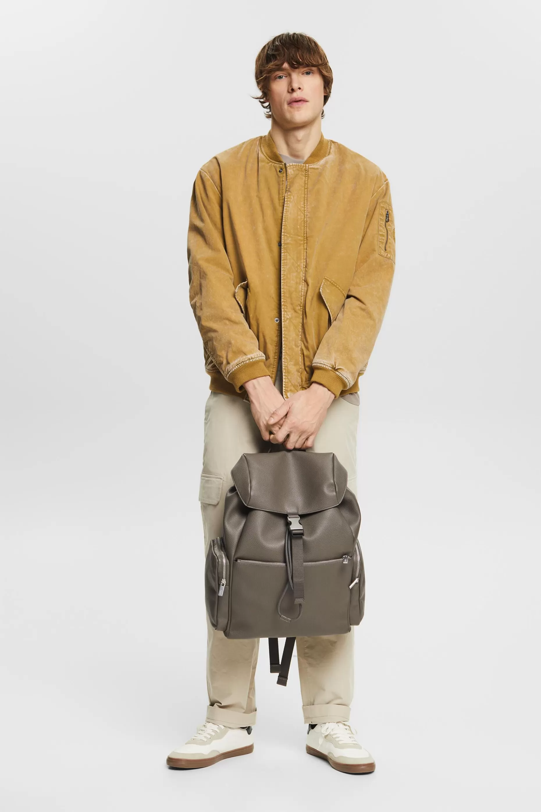 ESPRIT Washed Bomber Jacket at our Online Shop *Men Jackets + Coats