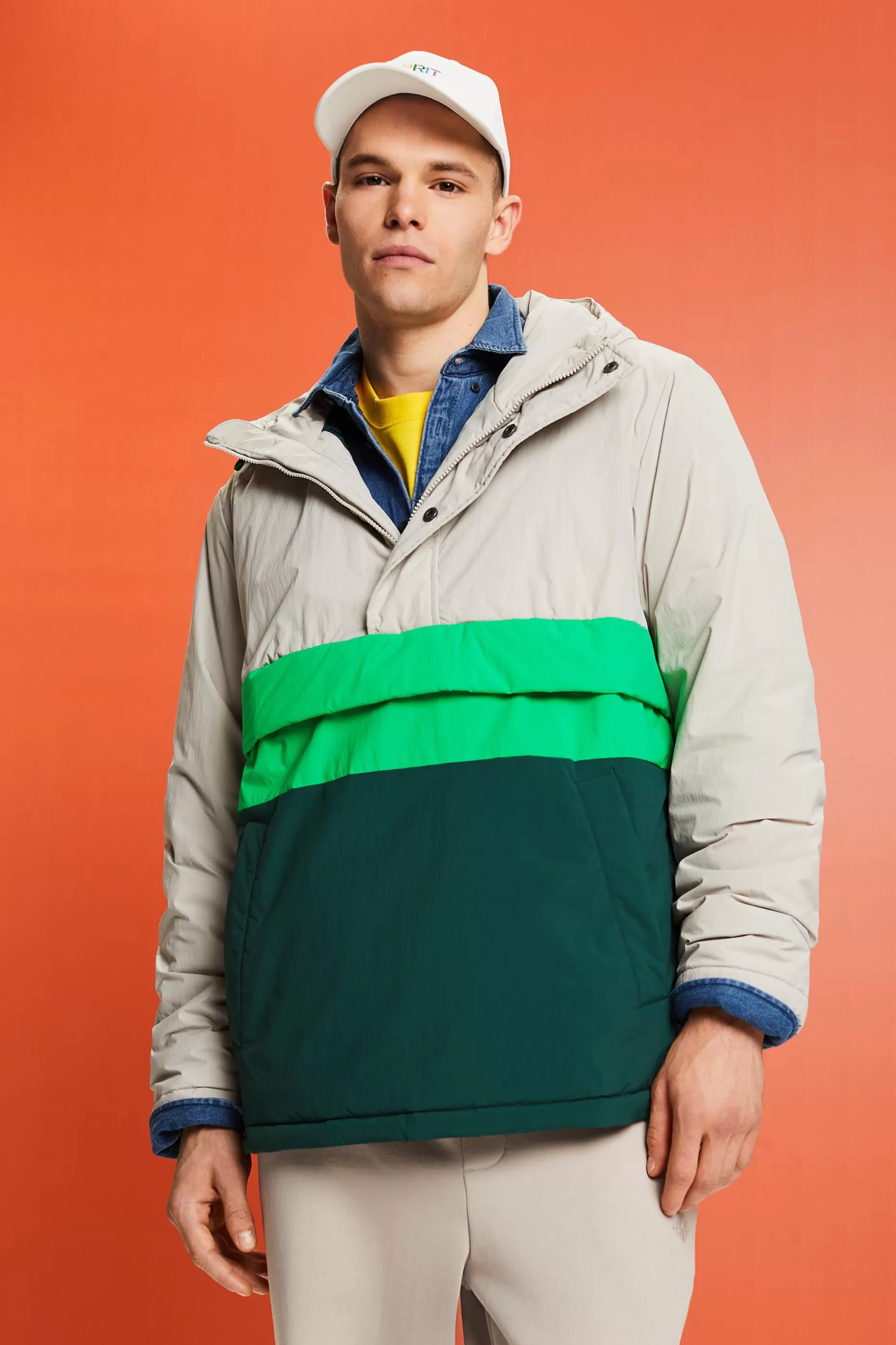 ESPRIT Water-Repellent Pullover Jacket at our Online Shop *Men Jackets + Coats