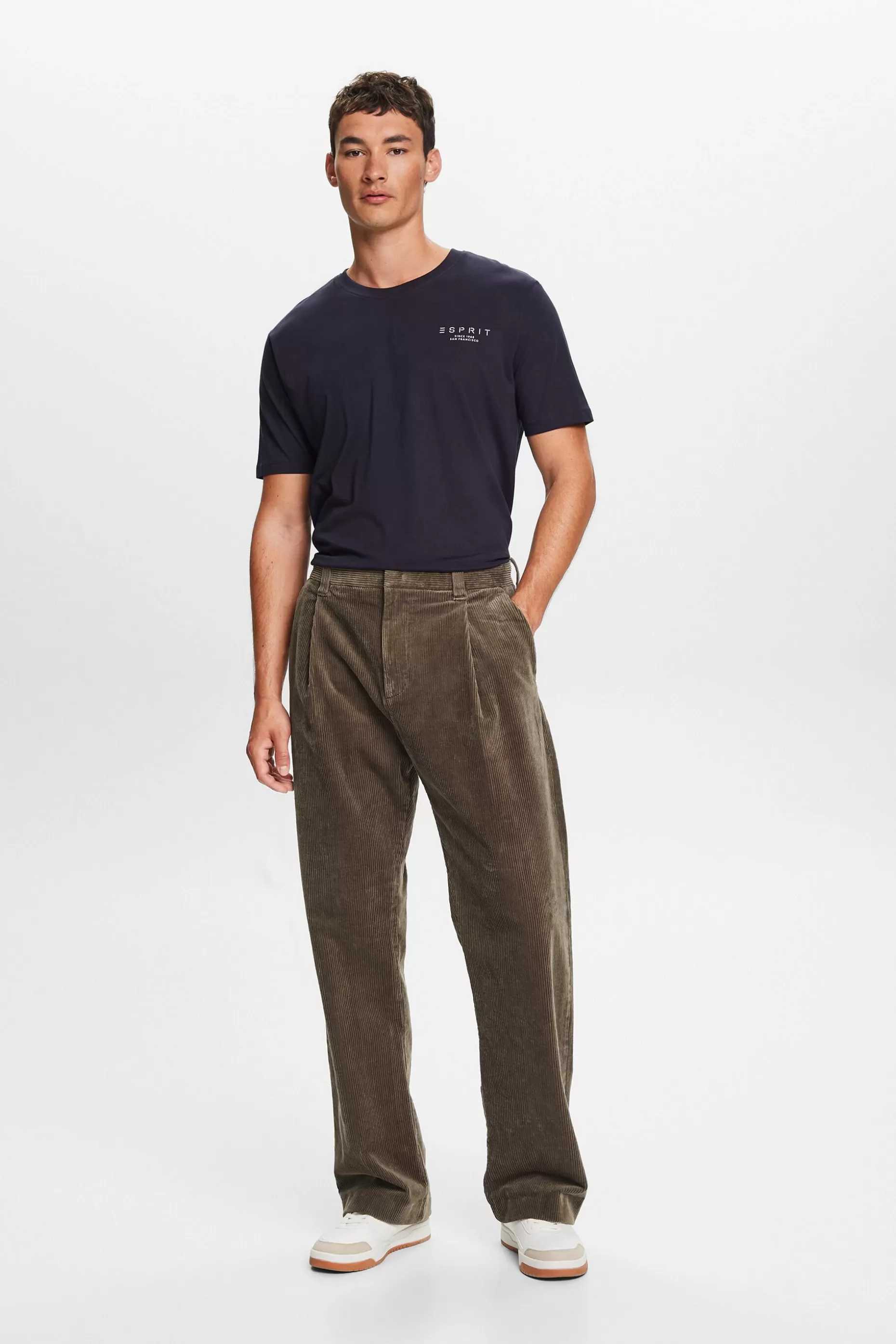 ESPRIT Wide Leg Corduroy Trousers at our Online Shop *Men Pants + Joggers