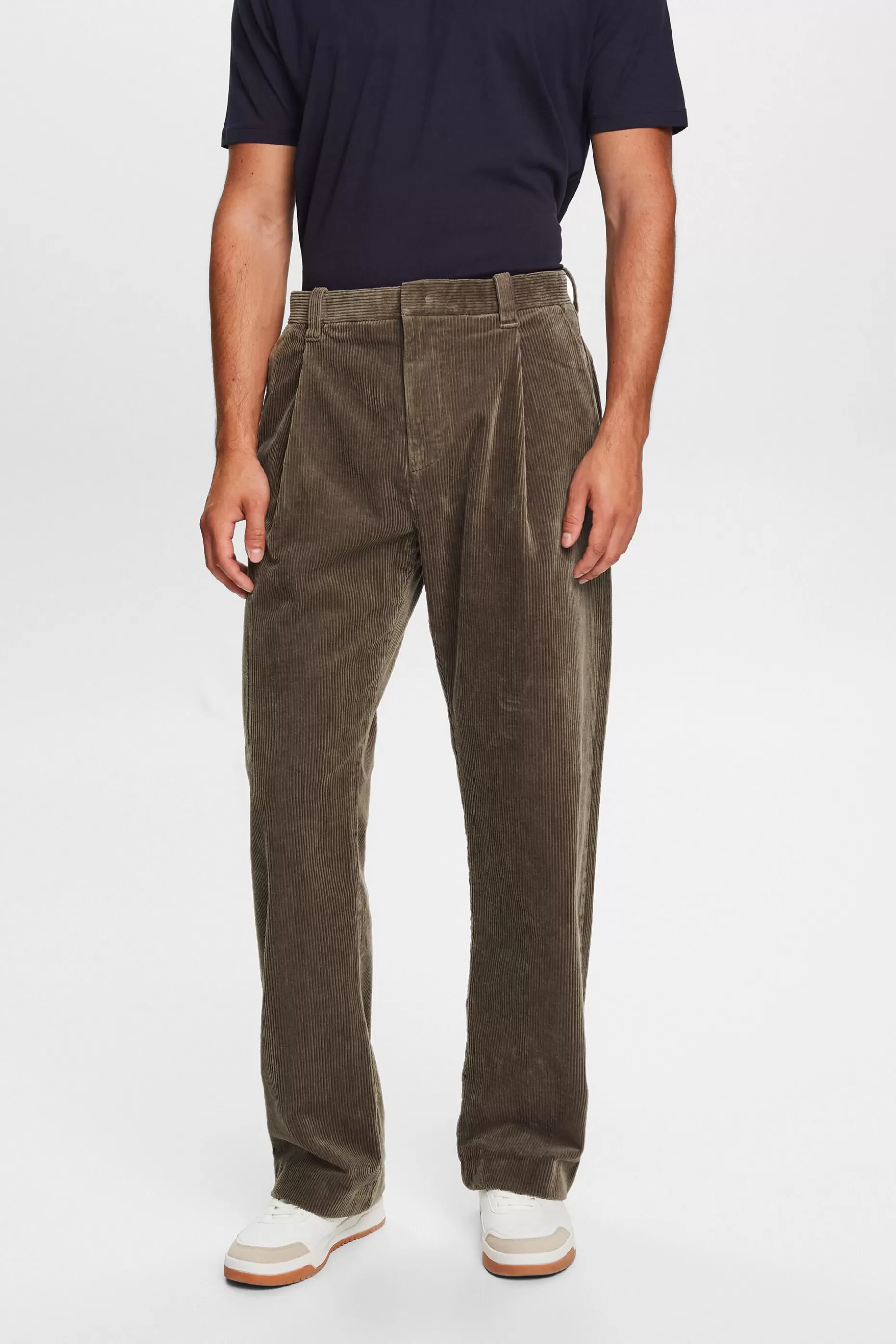 ESPRIT Wide Leg Corduroy Trousers at our Online Shop *Men Pants + Joggers