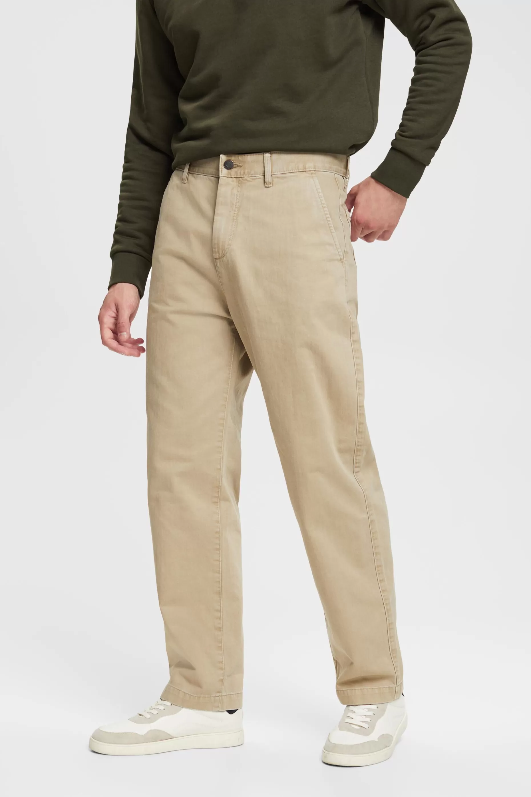 ESPRIT Wide leg, sustainable cotton trousers at our Online Shop *Men Bottoms