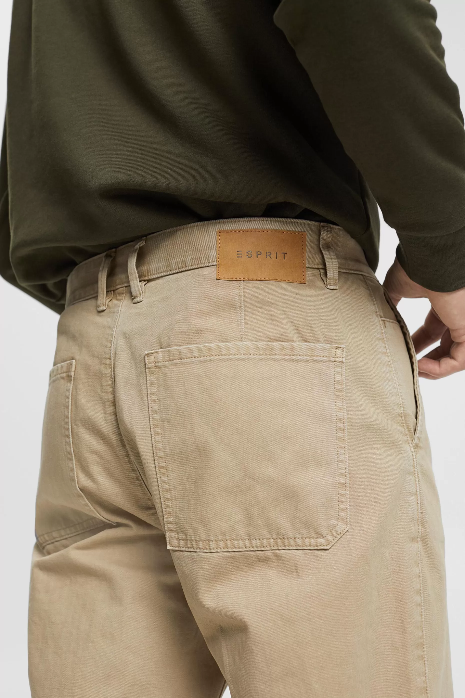 ESPRIT Wide leg, sustainable cotton trousers at our Online Shop *Men Pants + Joggers