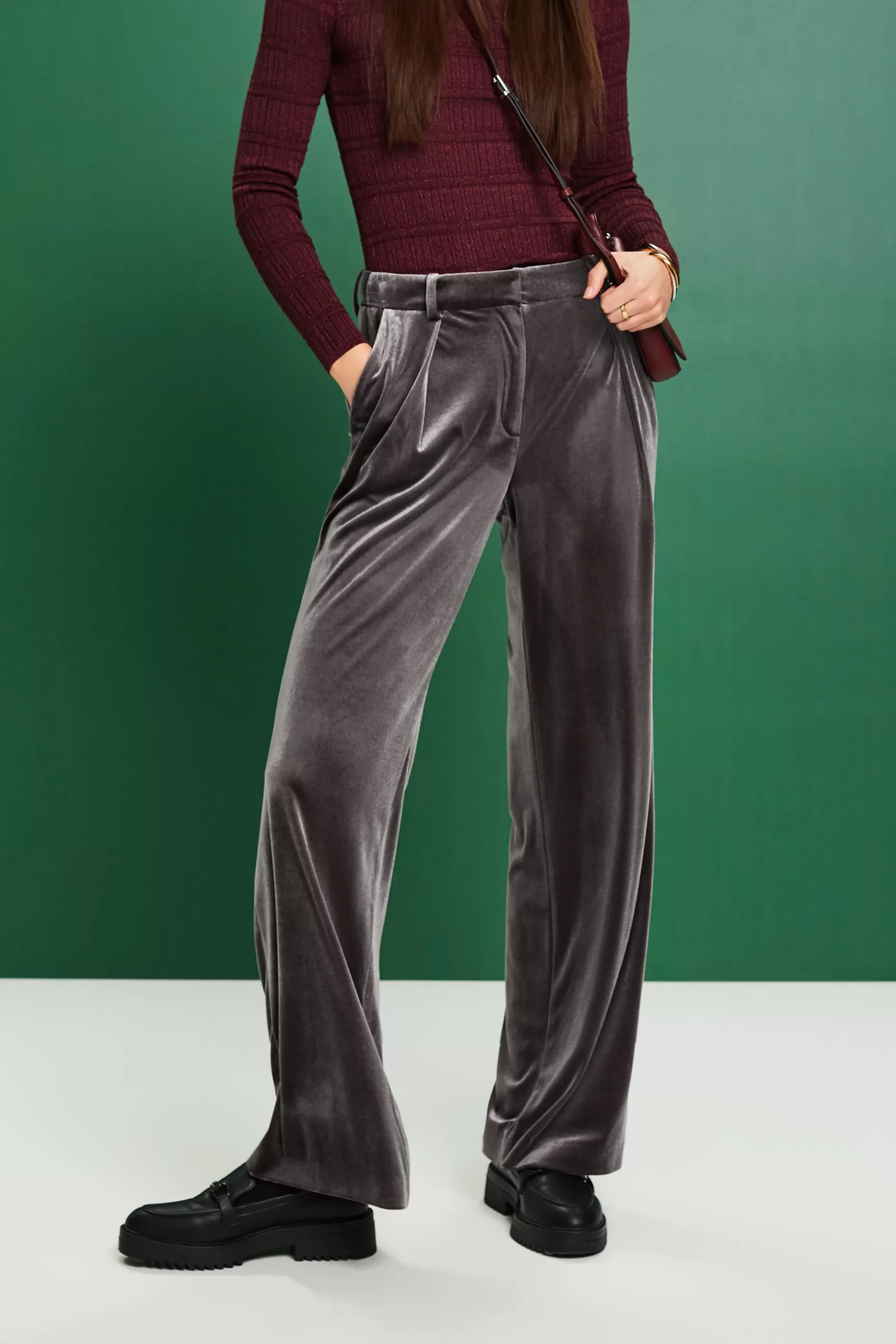 ESPRIT Wide Leg Velvet Pants at our Online Shop * Sale Under $50