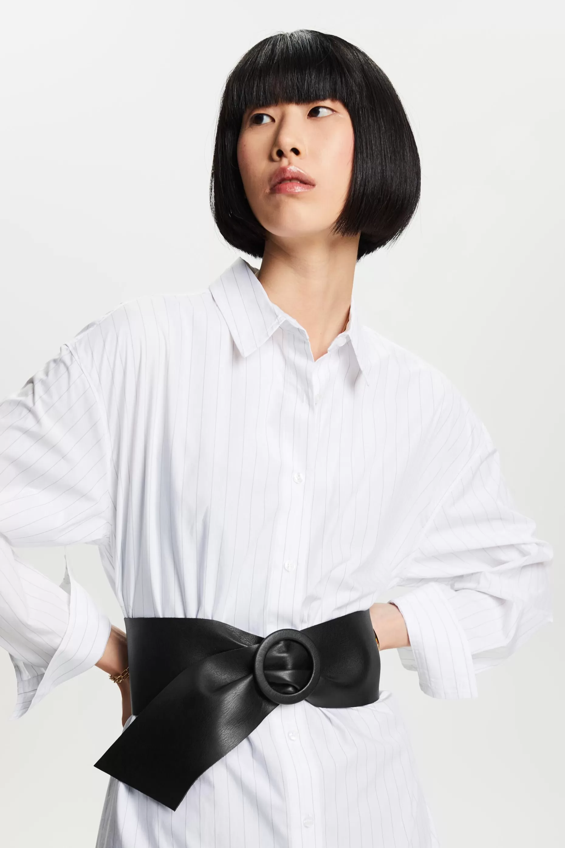 ESPRIT Wide waist belt in a leather look at our Online Shop *Women Belts