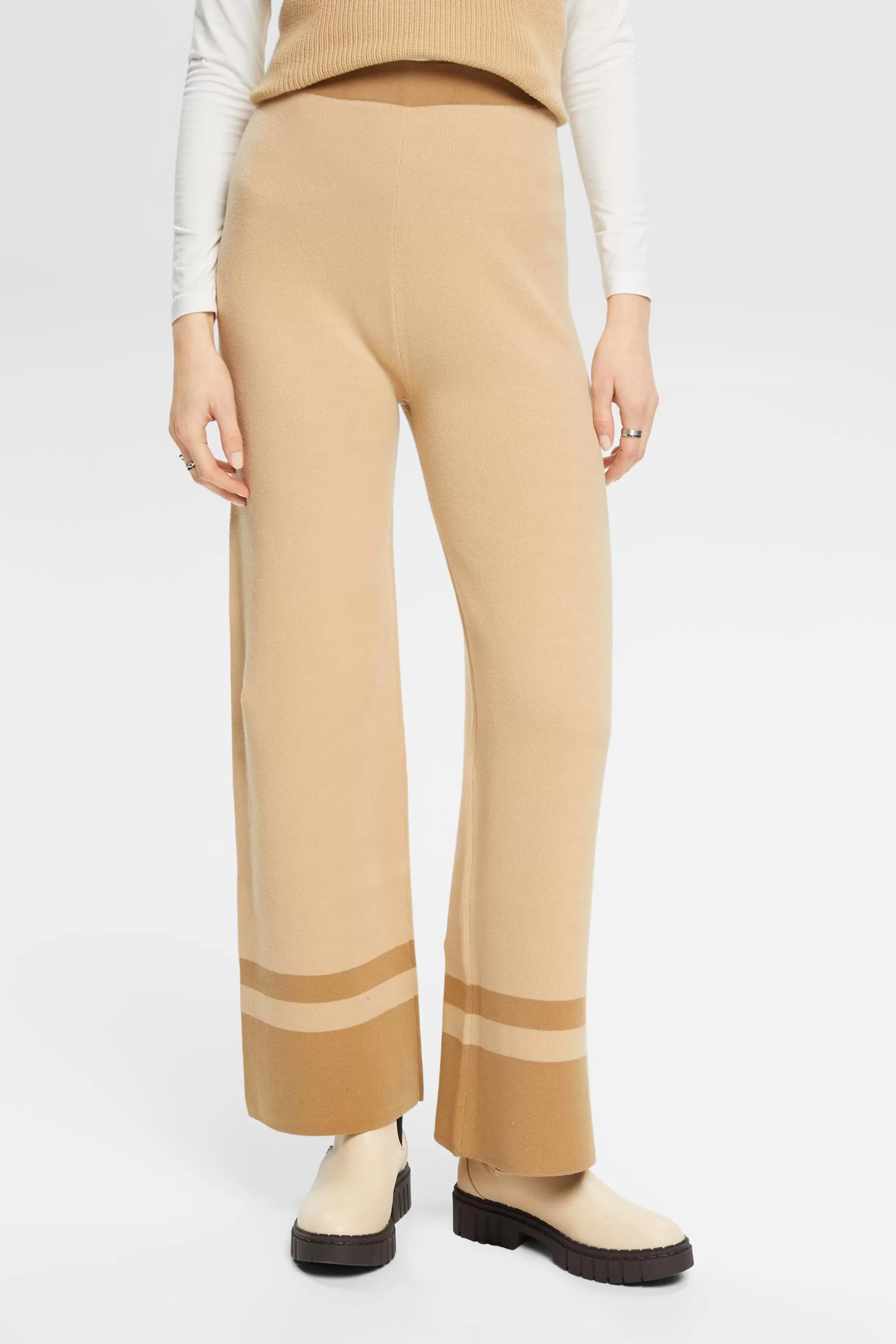 ESPRIT Wide-legged knitted trousers at our Online Shop *Women Pants + Joggers