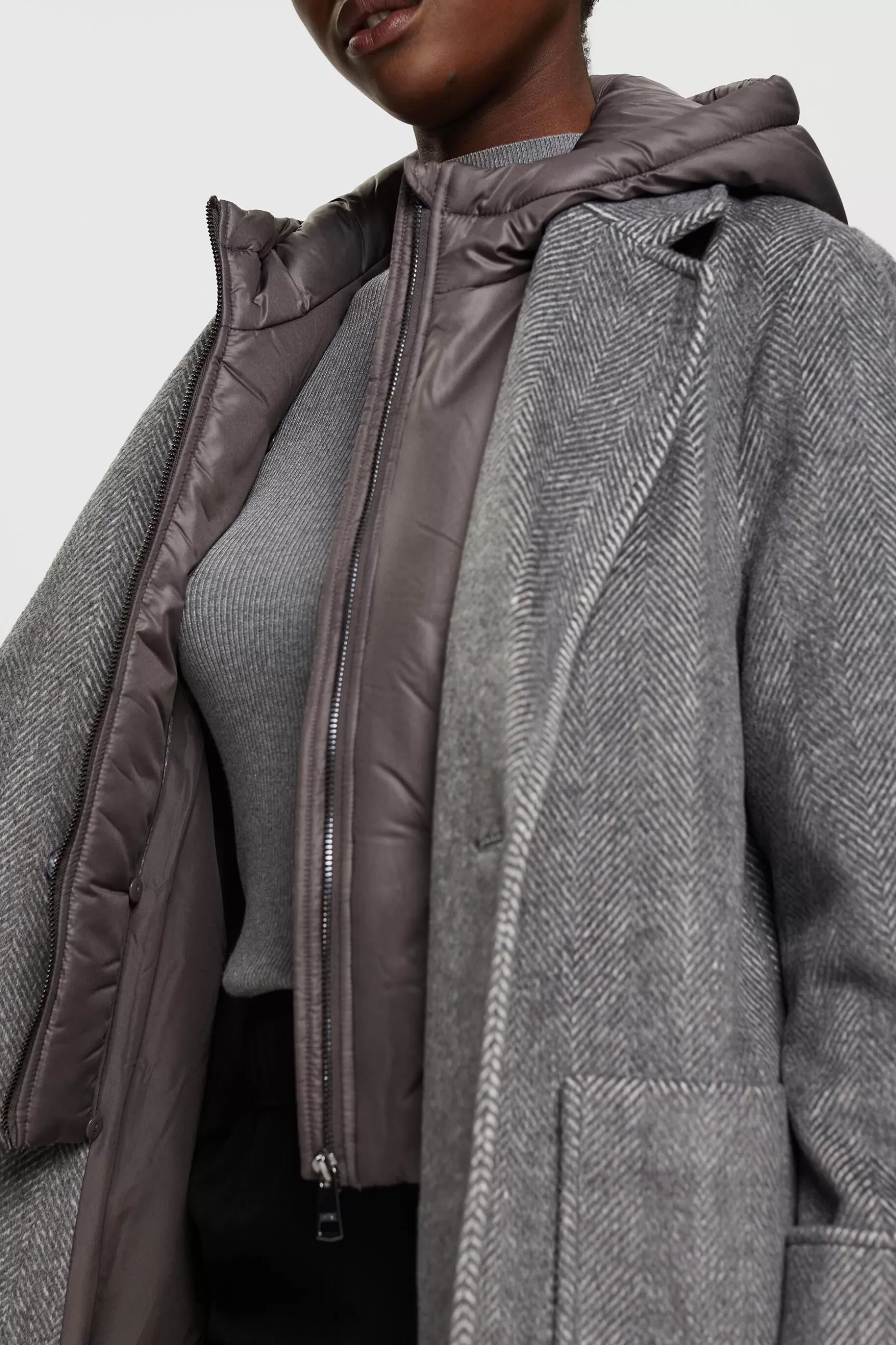 ESPRIT Wool blend coat with detachable hood at our Online Shop *Women Clearance 60%-70% Off