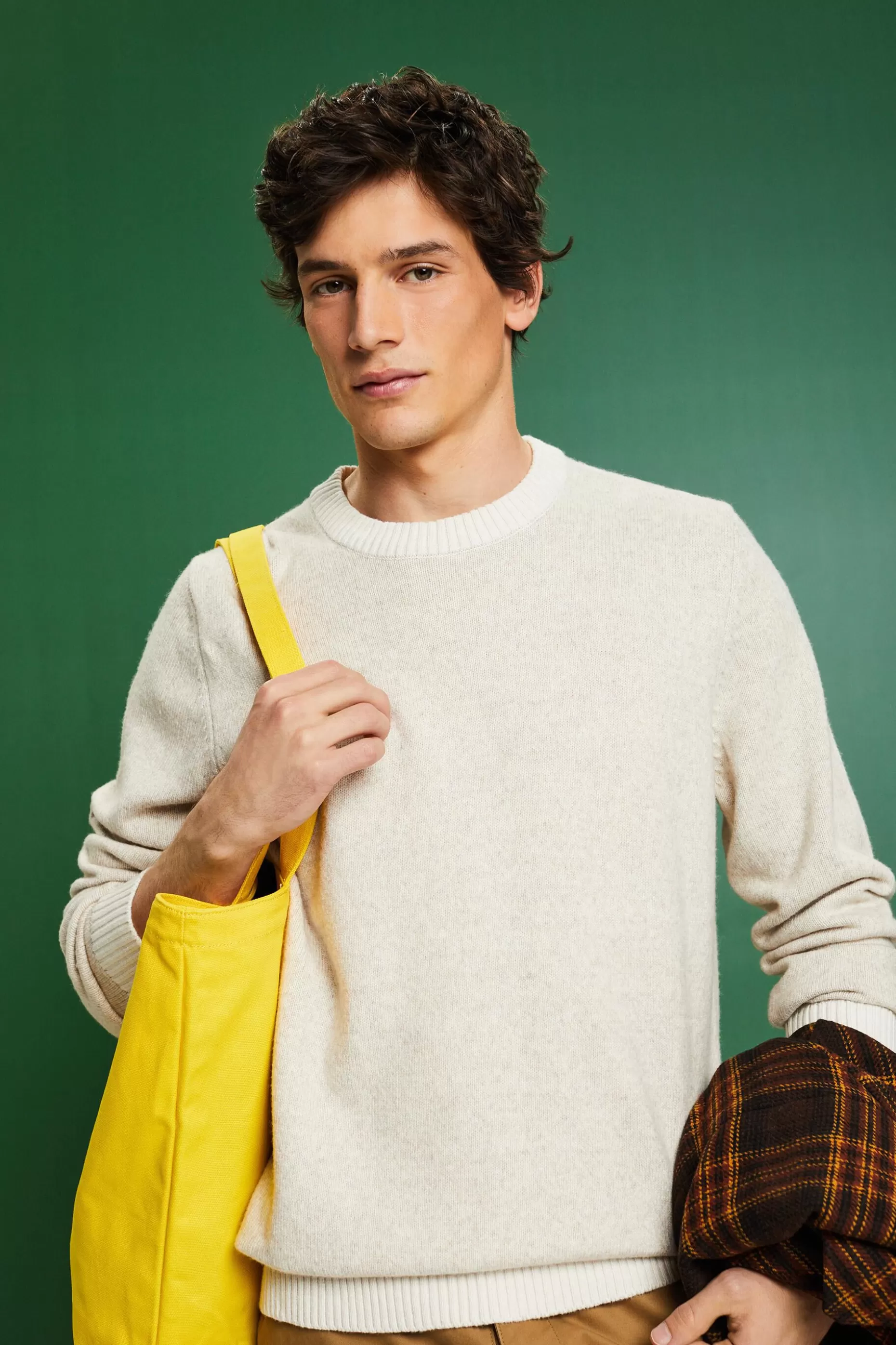 ESPRIT Wool Blend Crewneck Sweater at our Online Shop *Men Sweaters