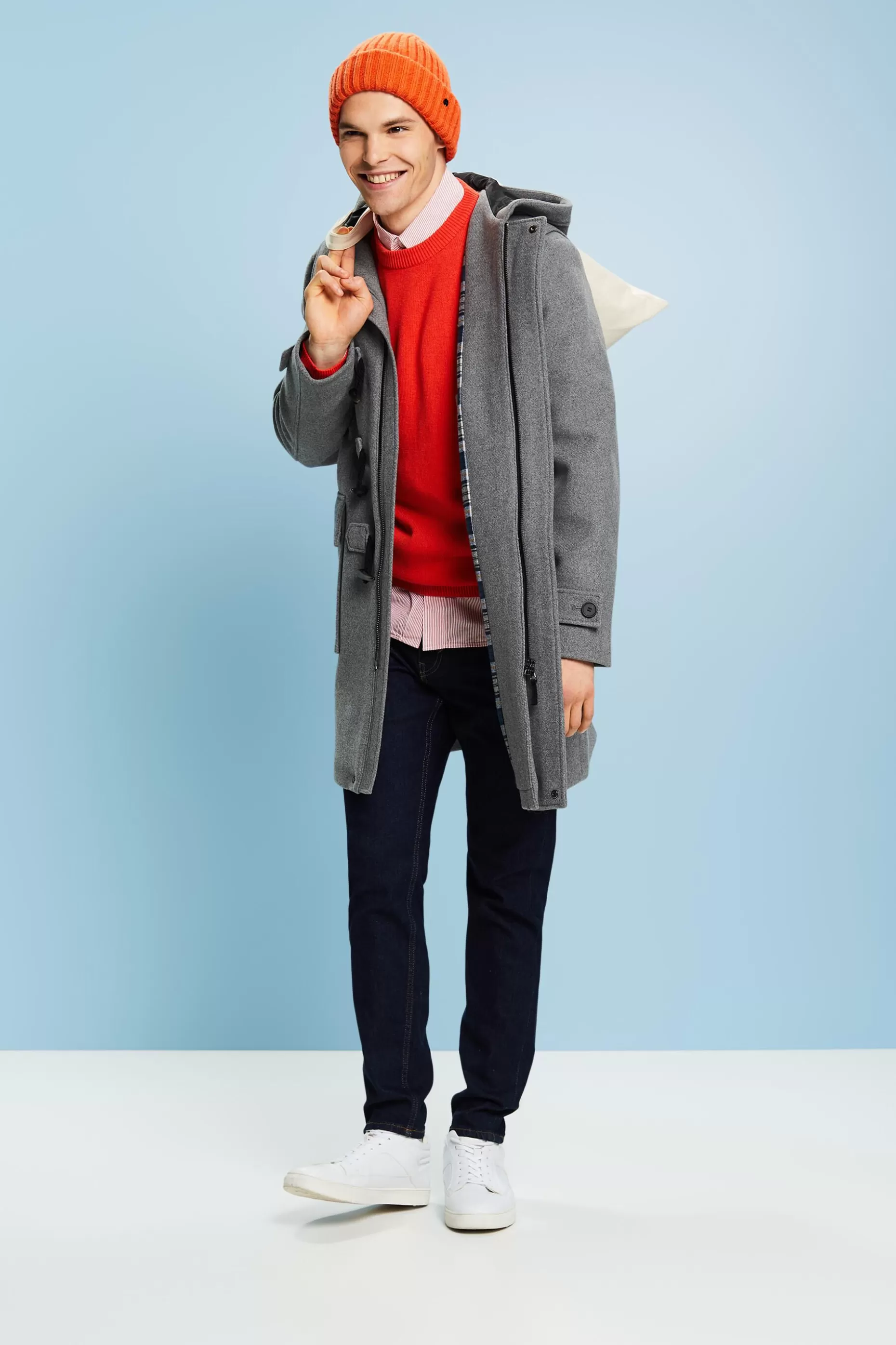 ESPRIT Wool Blend Duffle Coat at our Online Shop *Men Jackets + Coats