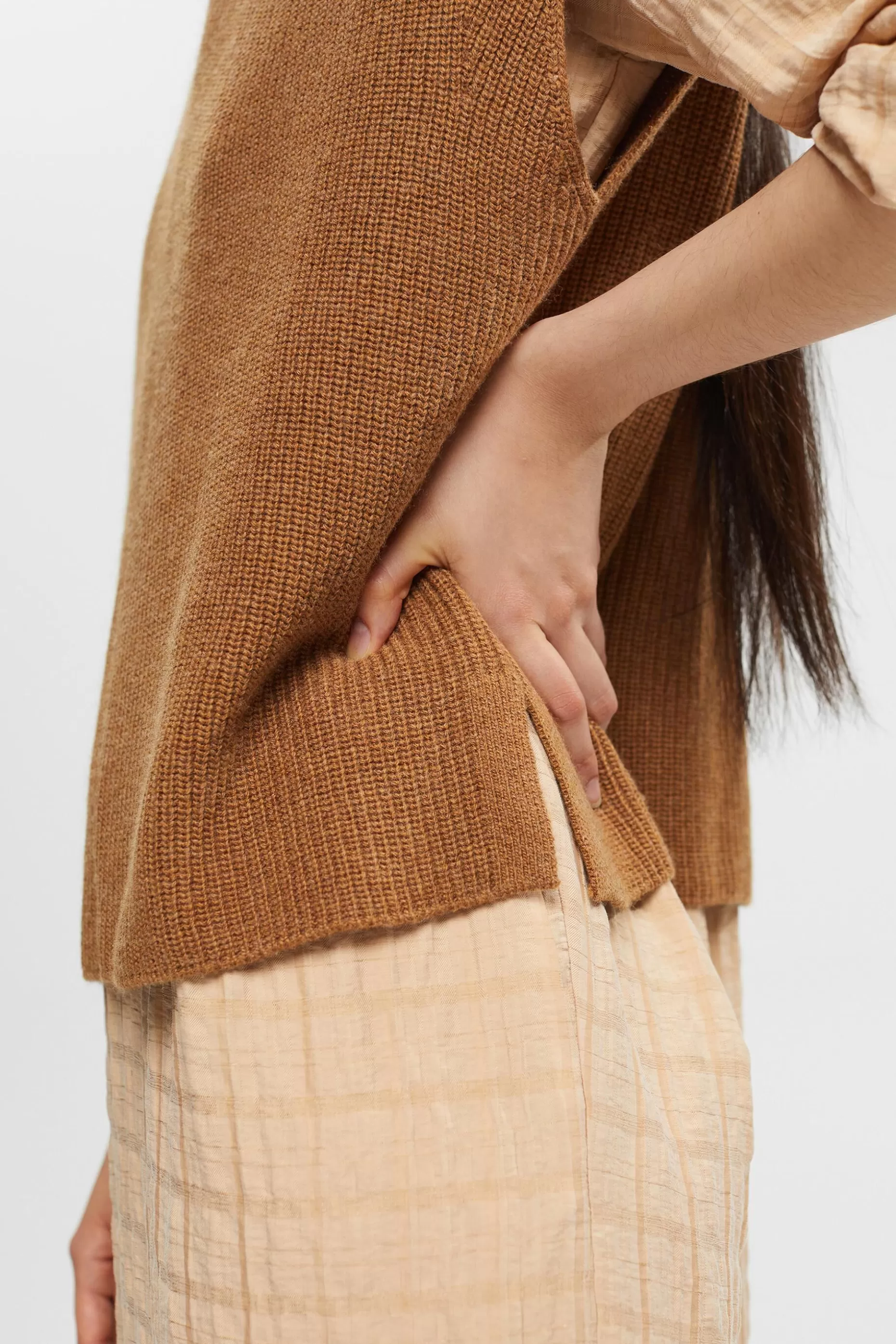 ESPRIT Wool Blend Rib-Knit Vest at our Online Shop *Women Tops