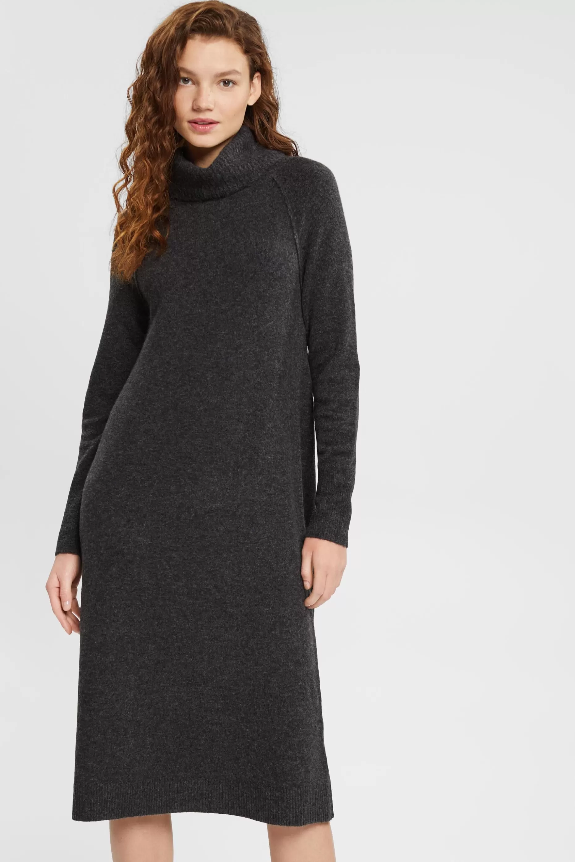 ESPRIT Wool blend turtleneck dress at our Online Shop *Women Dresses + Jumpsuits
