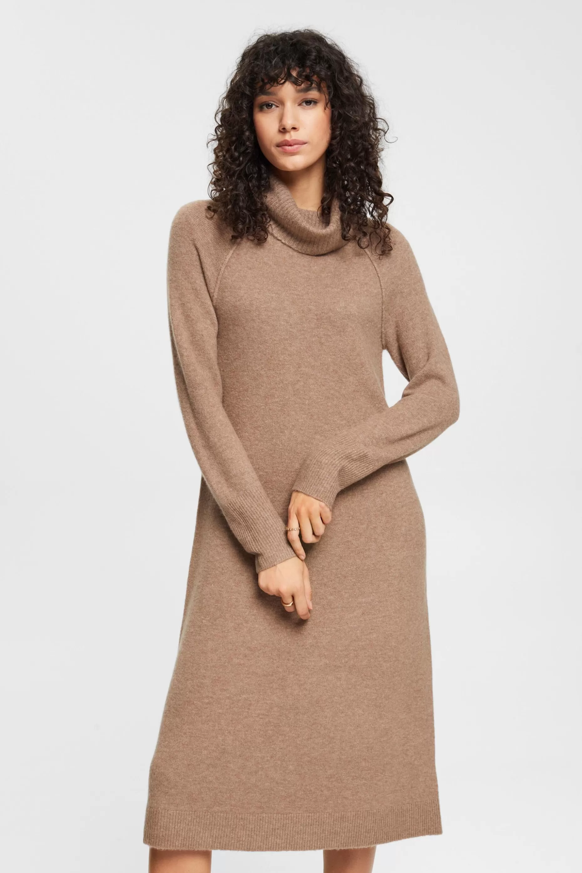 ESPRIT Wool blend turtleneck dress at our Online Shop *Women Dresses + Jumpsuits