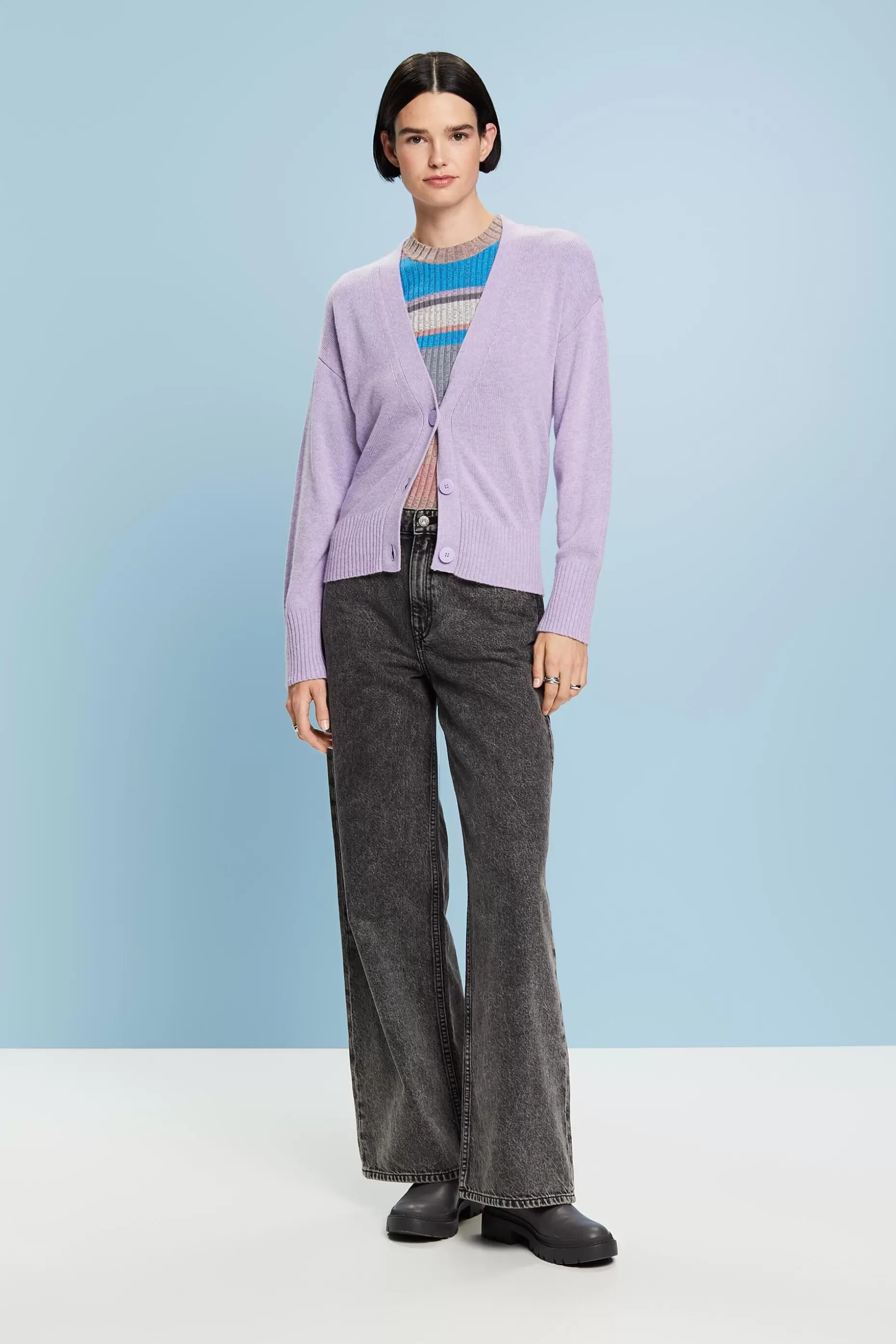 ESPRIT Wool Blend V-Neck Cardigan at our Online Shop *Boys Boys