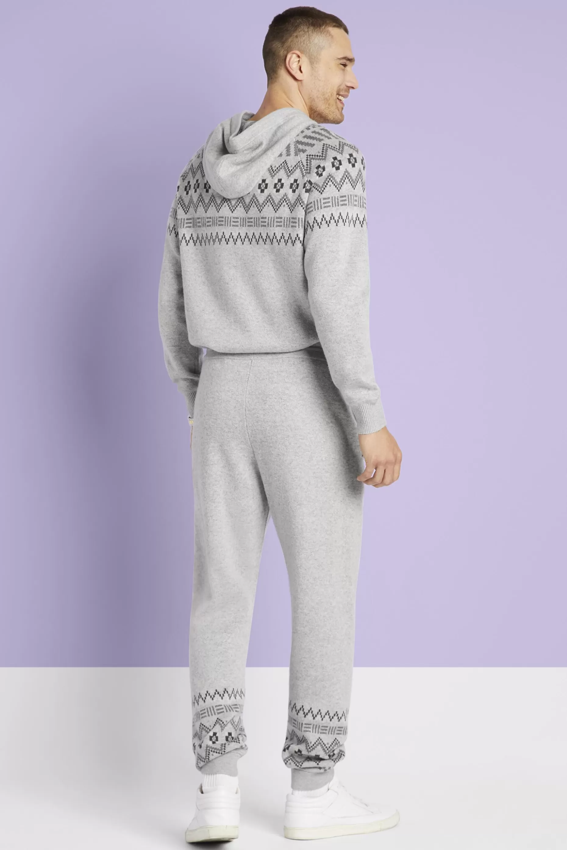 ESPRIT Wool Cashmere Fair Isle Sweatpants at our Online Shop *Men Pants + Joggers