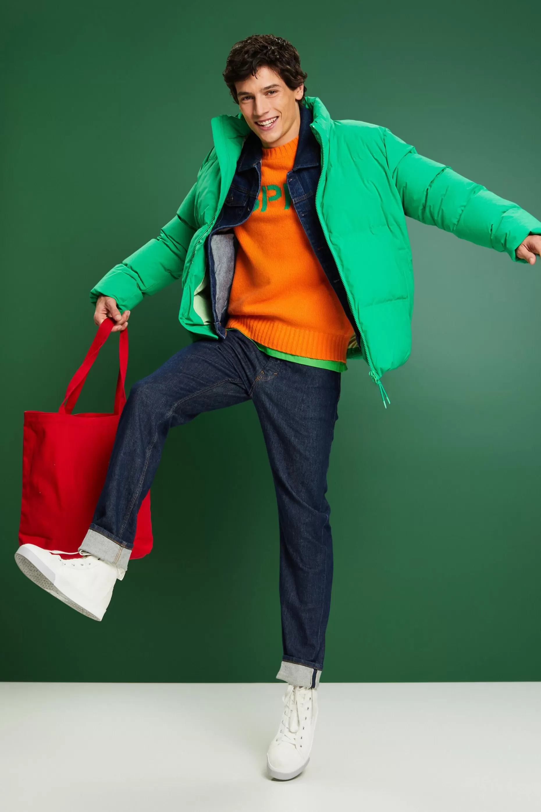 ESPRIT Wool Cashmere Logo Sweater at our Online Shop *Men Premium Picks