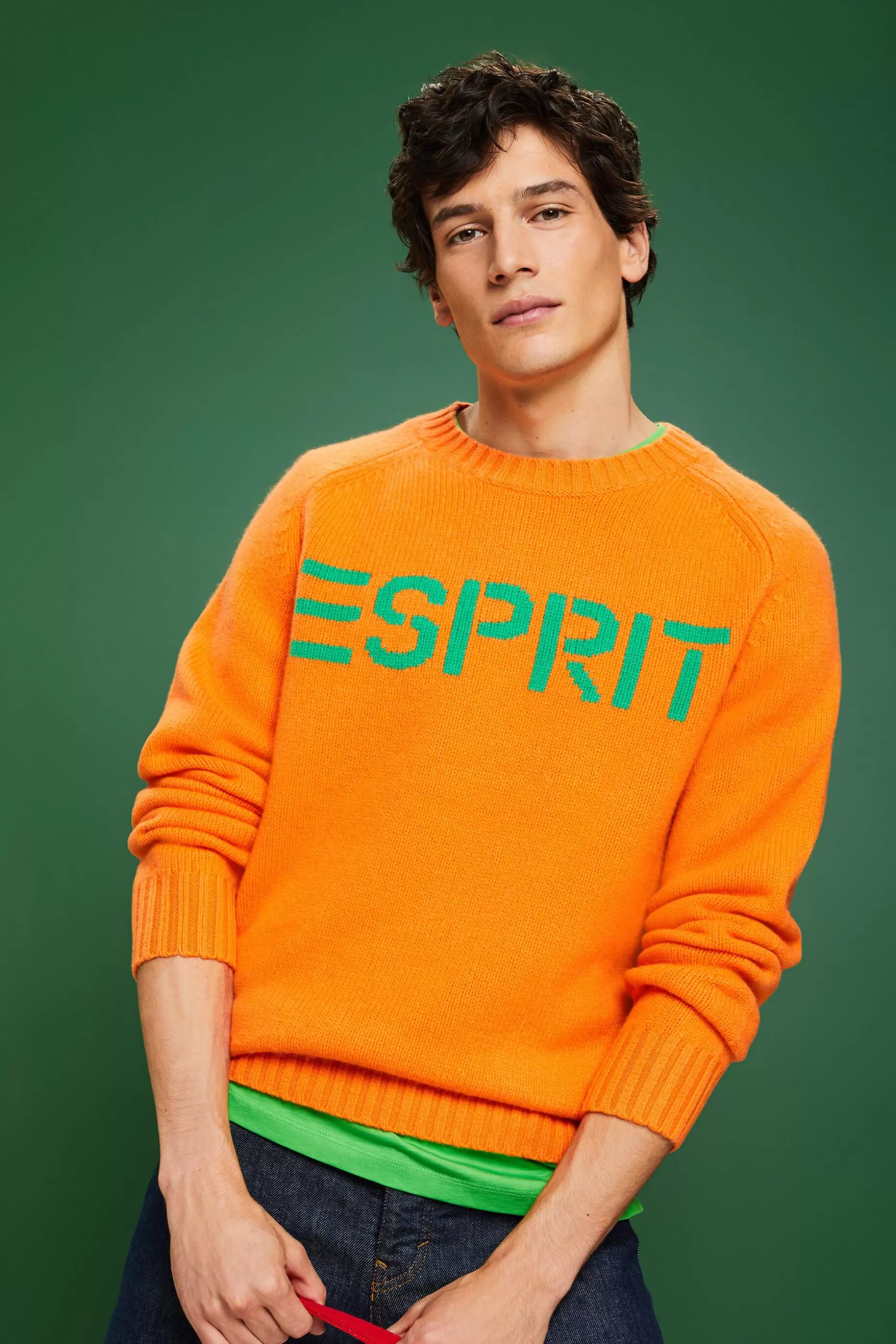 ESPRIT Wool Cashmere Logo Sweater at our Online Shop *Men Premium Picks