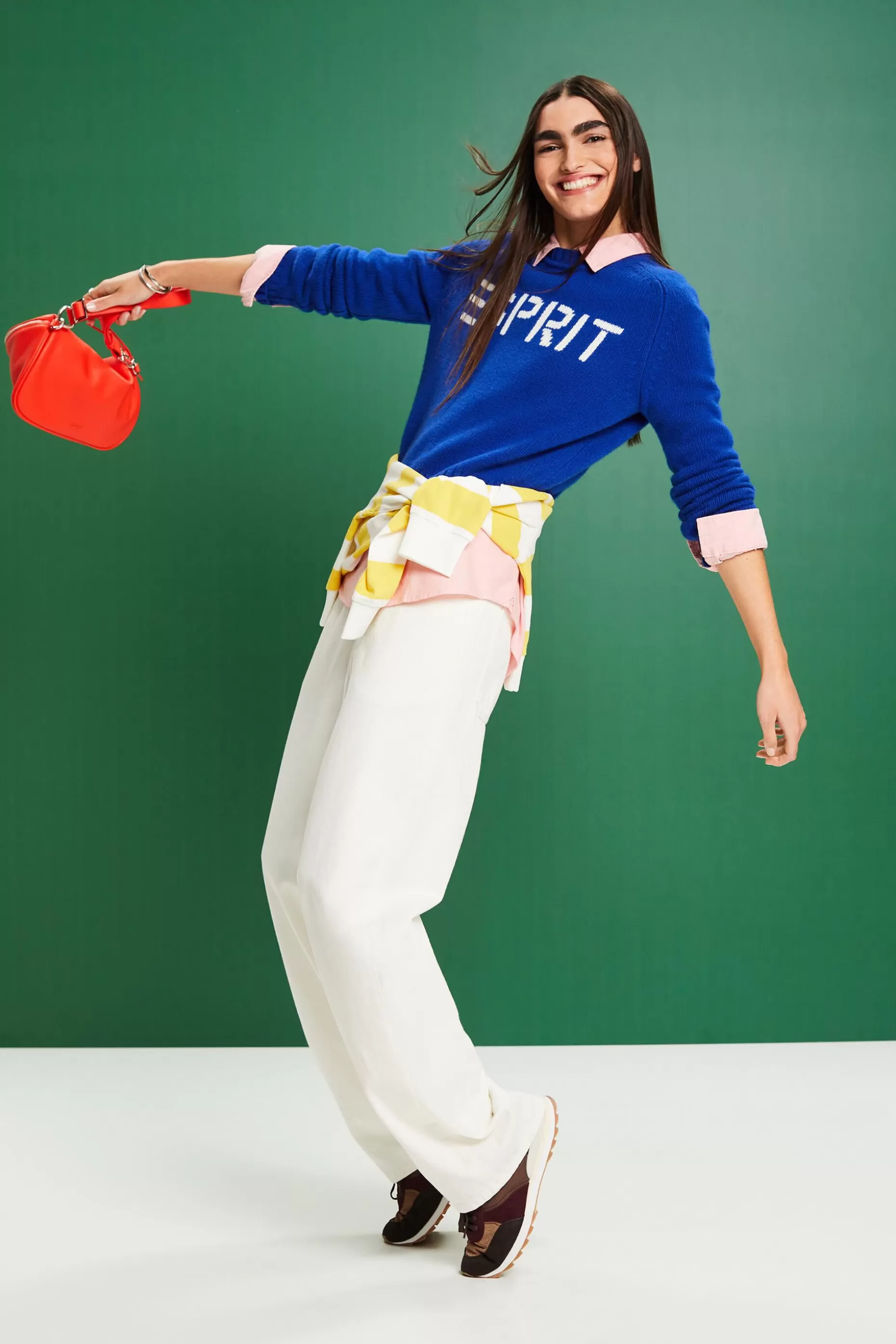 ESPRIT Wool Cashmere Logo Sweater at our Online Shop *Women Sweaters