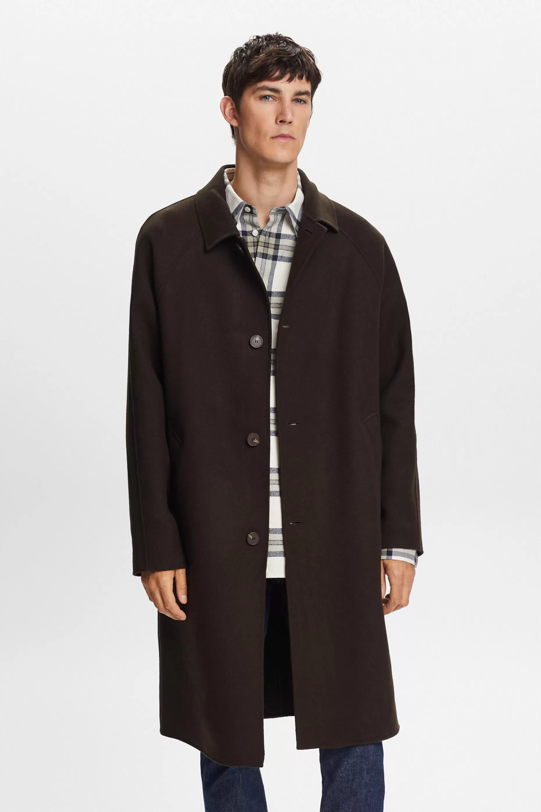 ESPRIT Wool Mac Coat at our Online Shop *Men Jackets + Coats