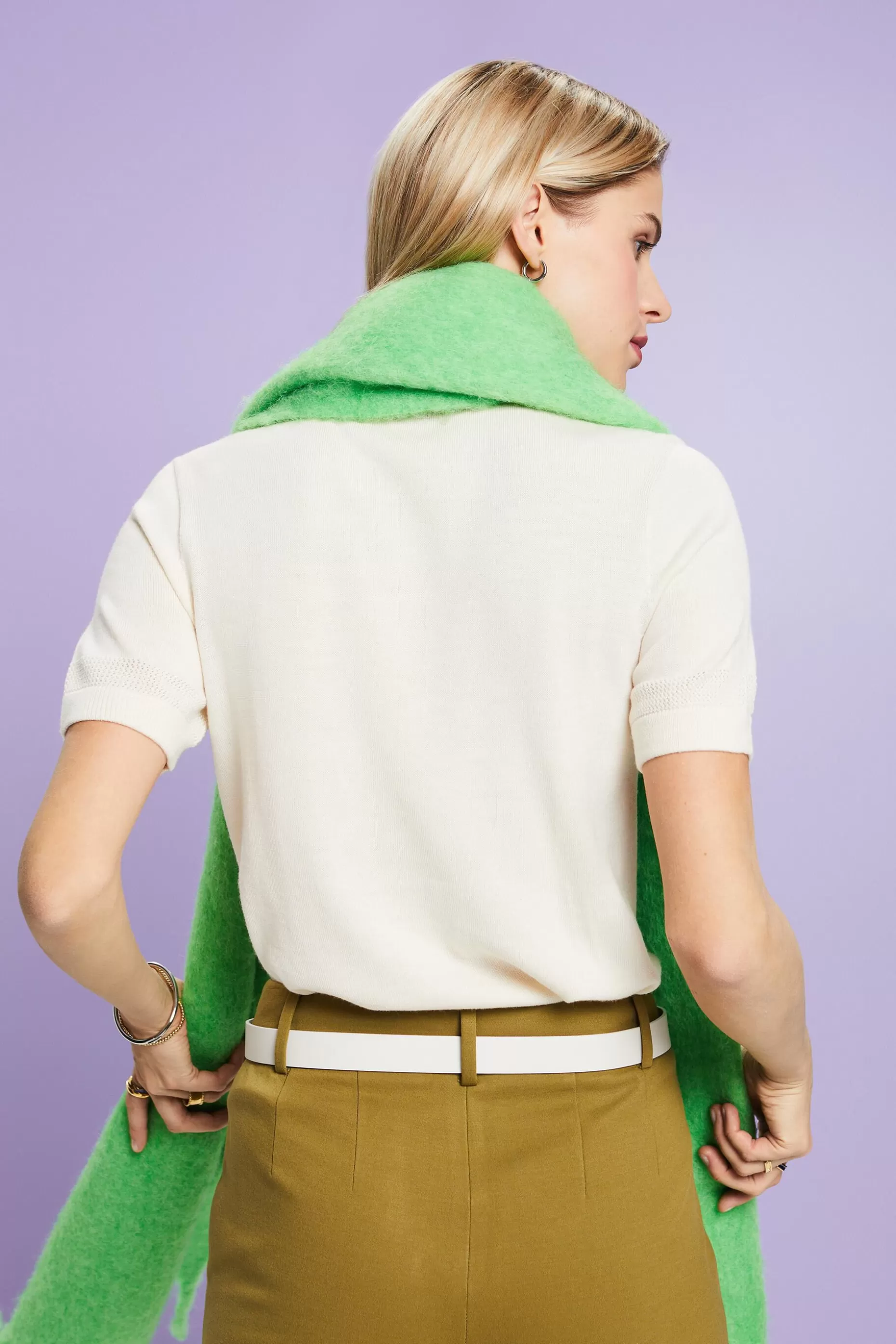 ESPRIT Wool Short Sleeve Sweater at our Online Shop *Women Sweaters