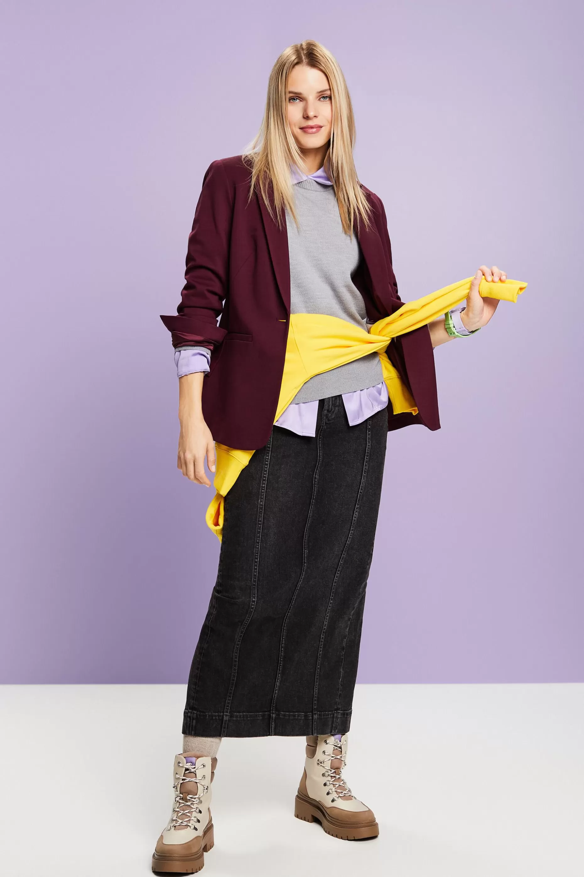 ESPRIT Wool-Blend Crewneck Sweater at our Online Shop *Women Tops